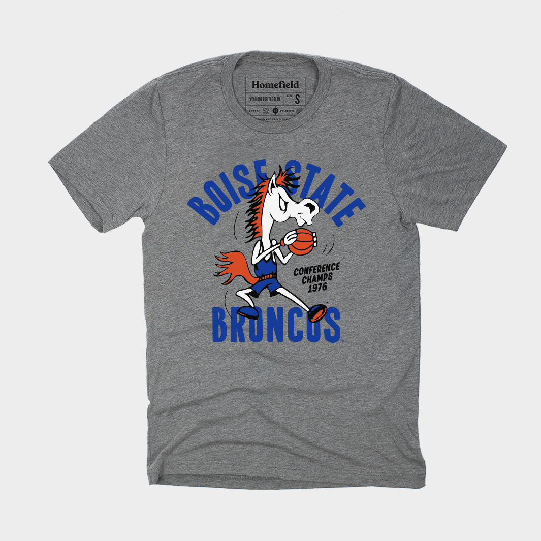 Relive the Glory: Boise State Broncos Vintage Basketball Tee