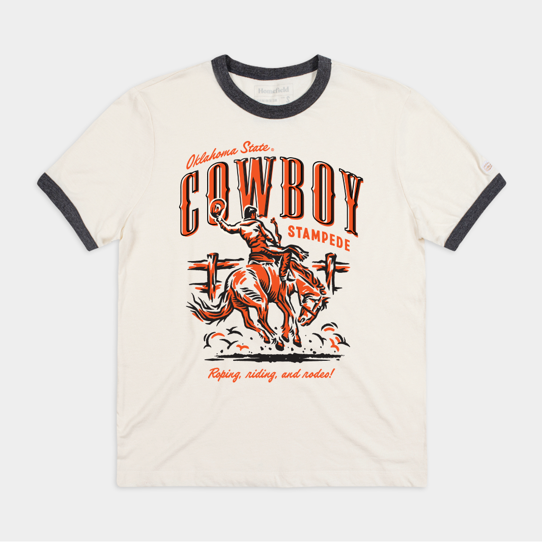 Show Your Pride with the Oklahoma State Cowboy Stampede Ringer Tee