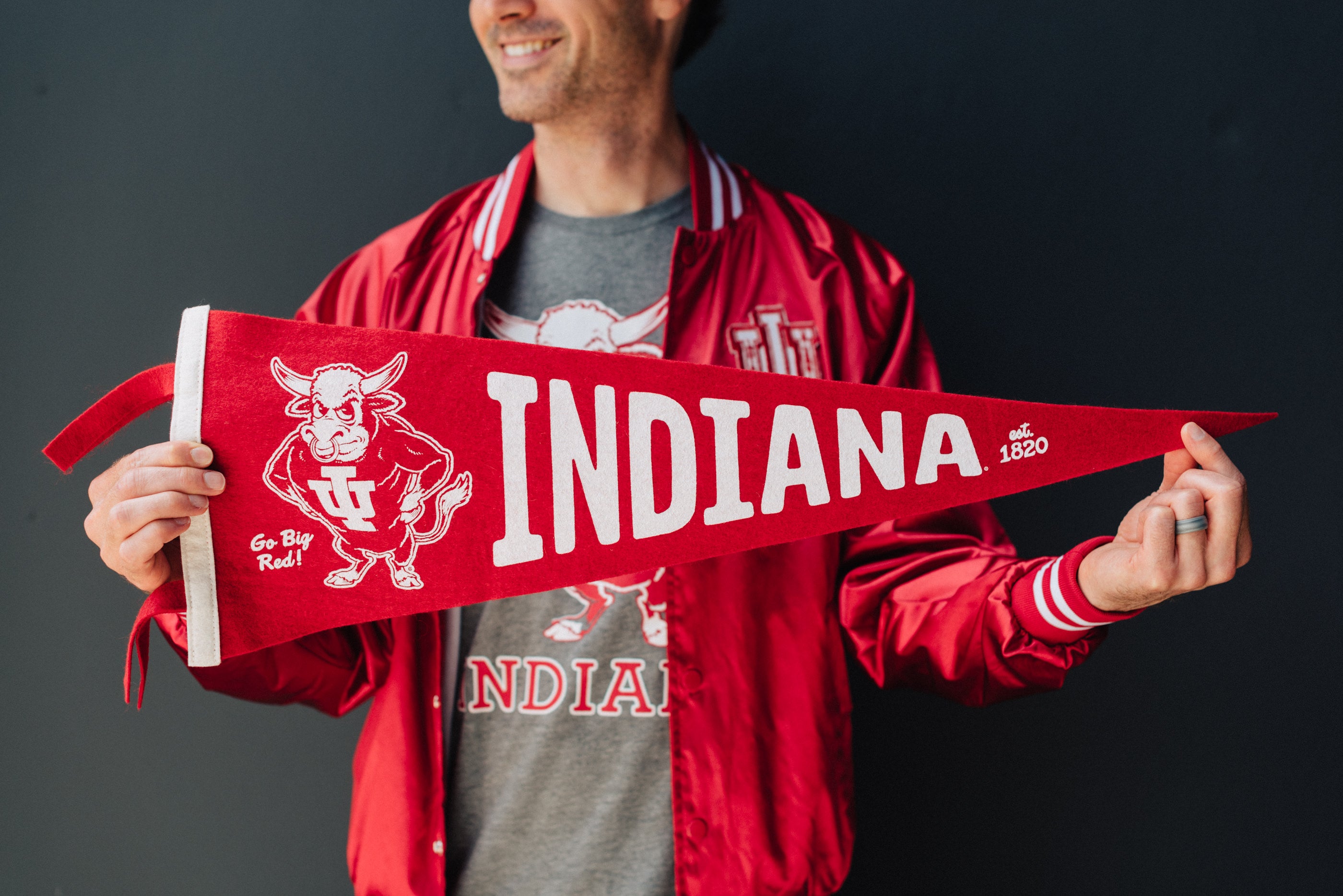 Show Your Hoosier Pride with the IU Bison Felt Pennant