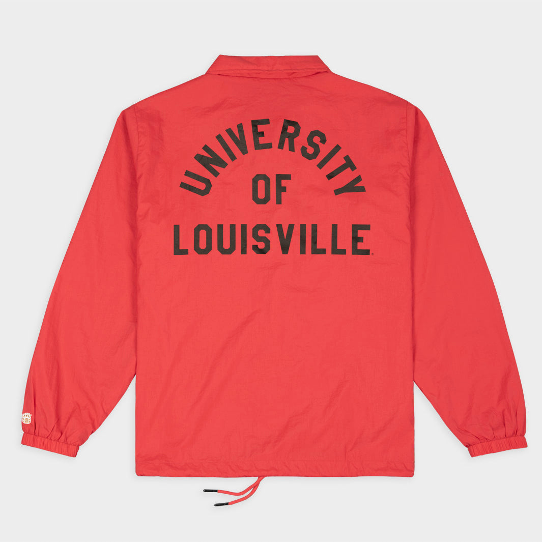 Louisville Cardinals Red Rage Retro Coaches Jacket - Gear Up for Game Day!