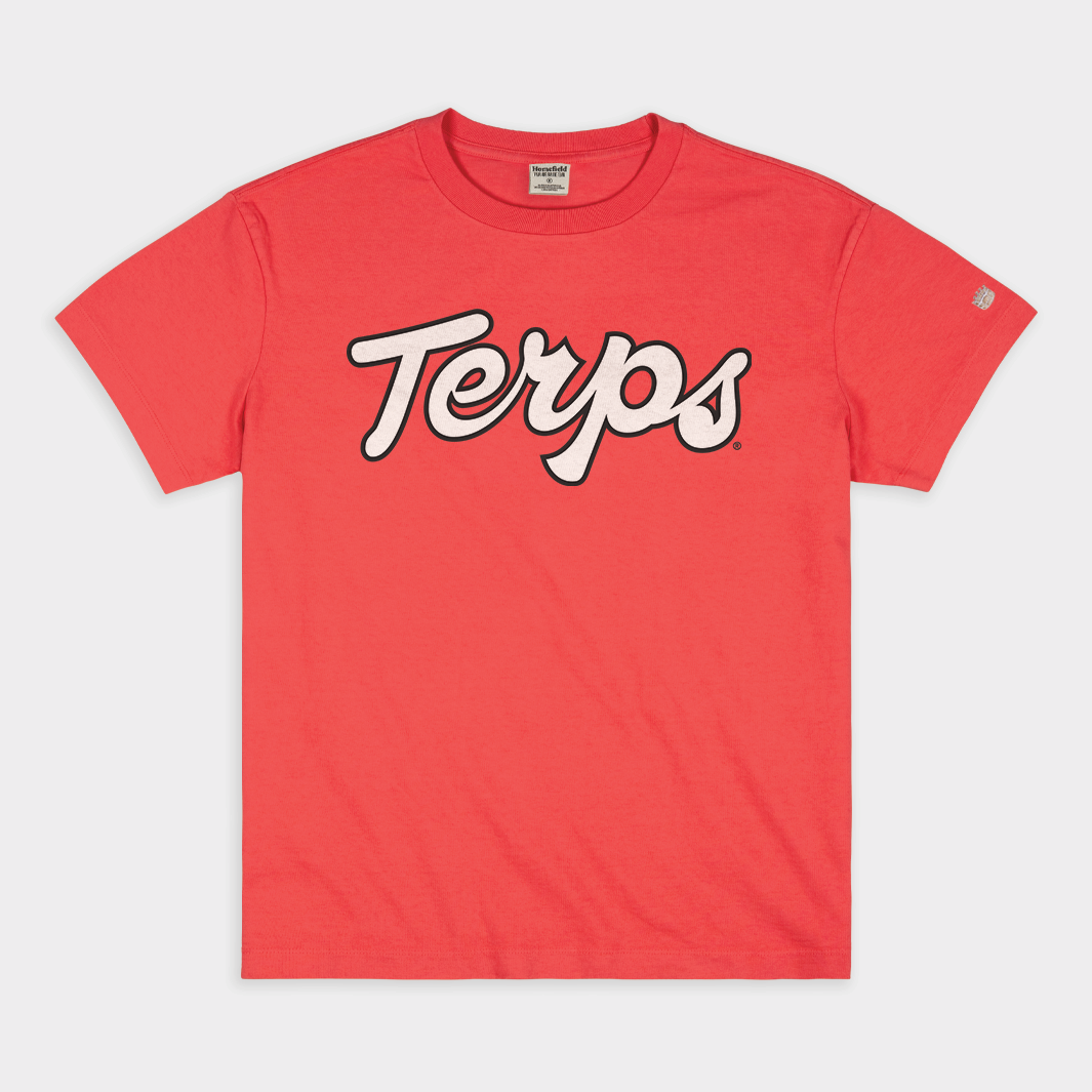 Maryland Terps Vintage Heavyweight Script Tee - A Must-Have for Fans