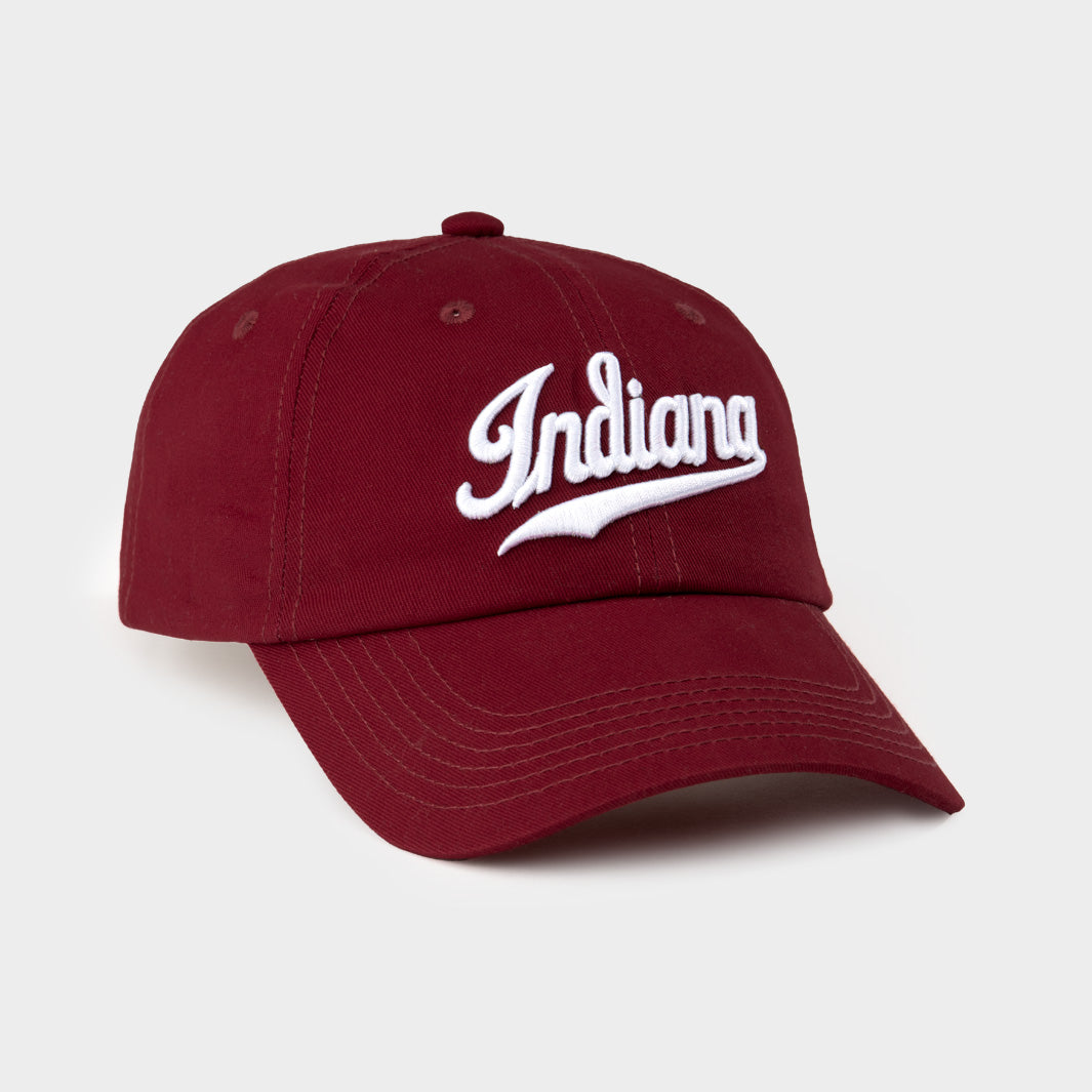 Retro Indiana Script Dad Hat - Your Tribute to Hoosiers
