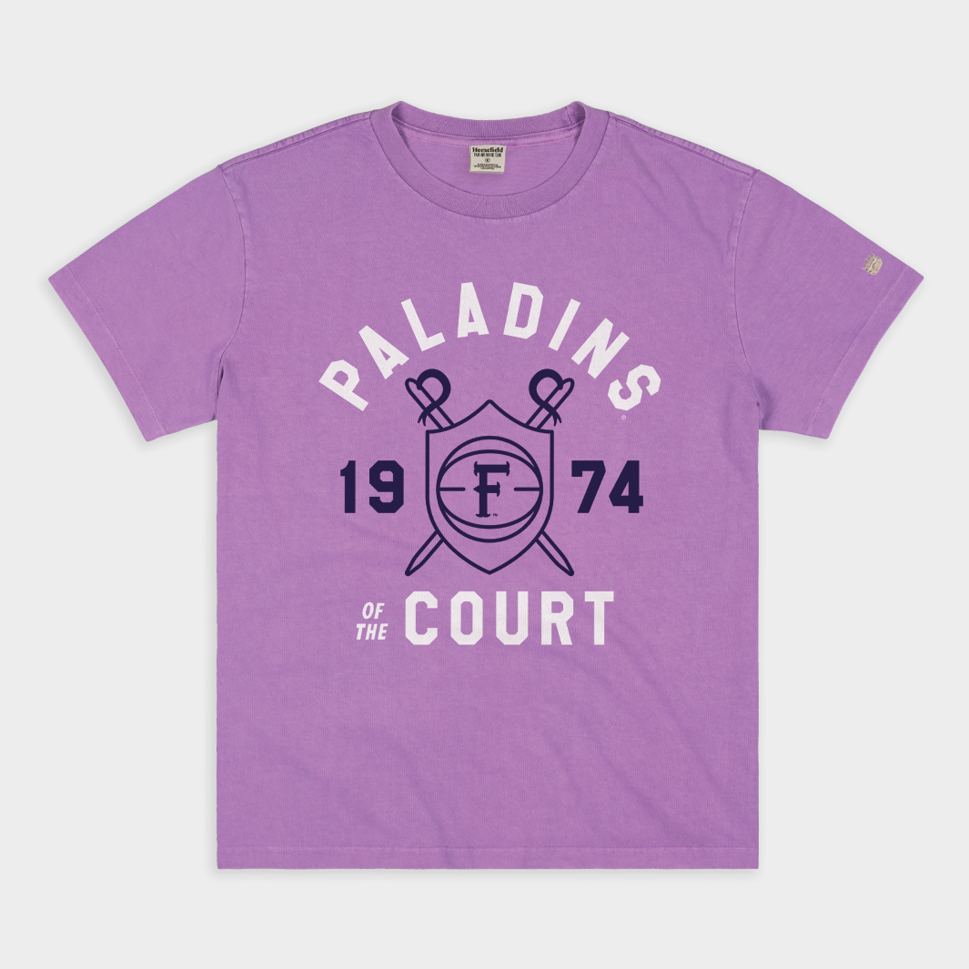 Furman's Court Legends Vintage Heavyweight Tee - Celebrate Basketball History