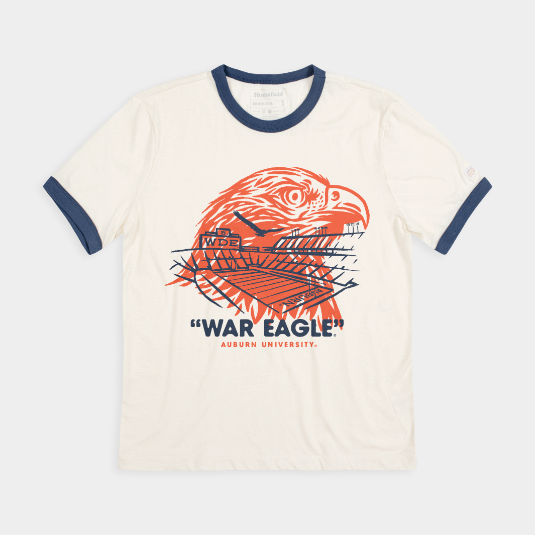 Auburn Tigers War Eagle Jordan-Hare Stadium Tee - Celebrate the Legend