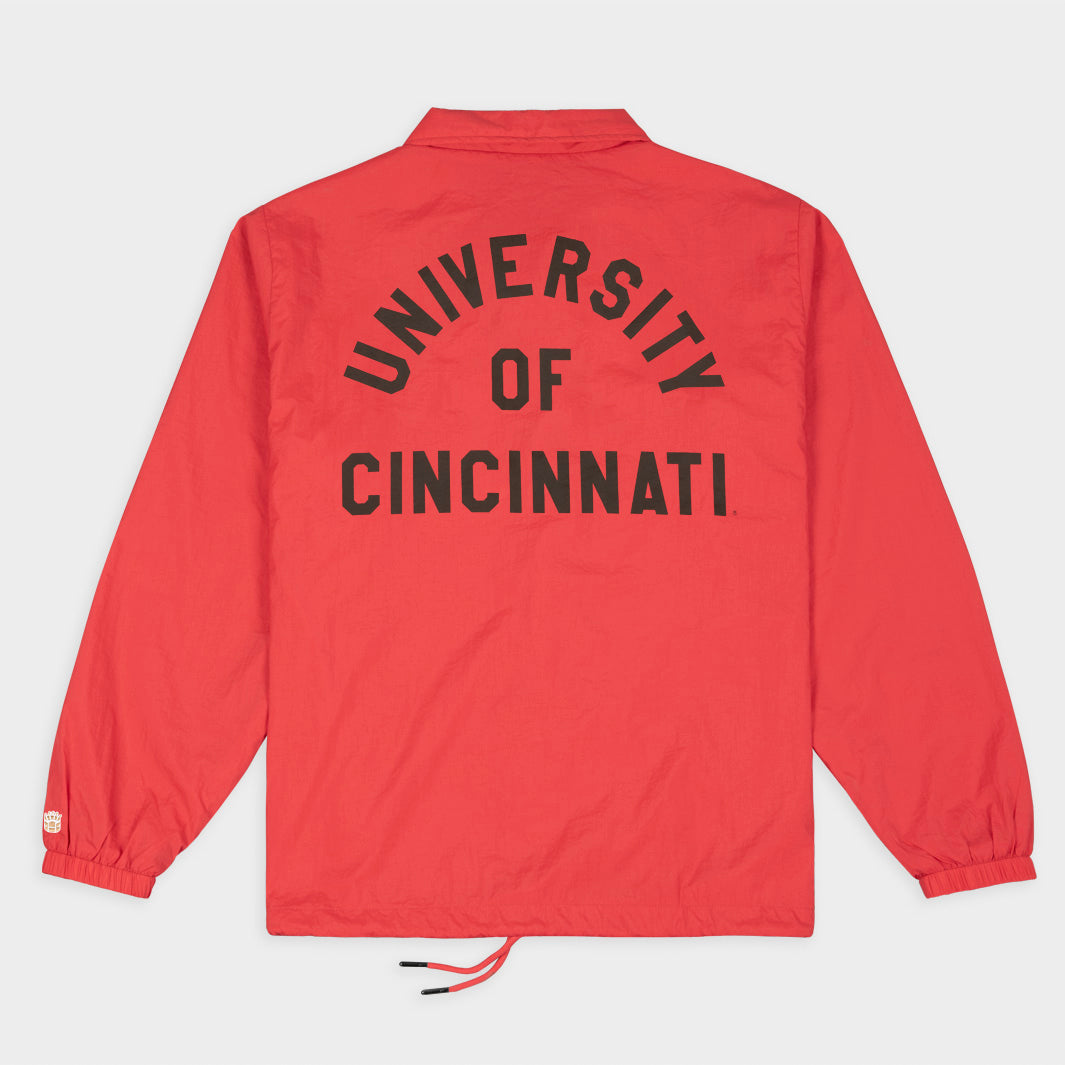 Cincinnati Retro UC Logo Coaches Jacket - A Timeless Tribute to Football Tradition
