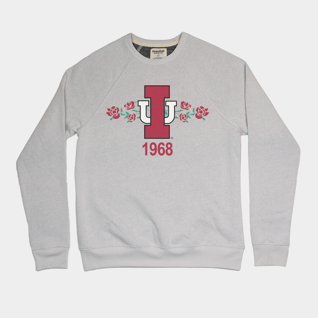 Relive the Glory: IU 1968 Roses Crewneck