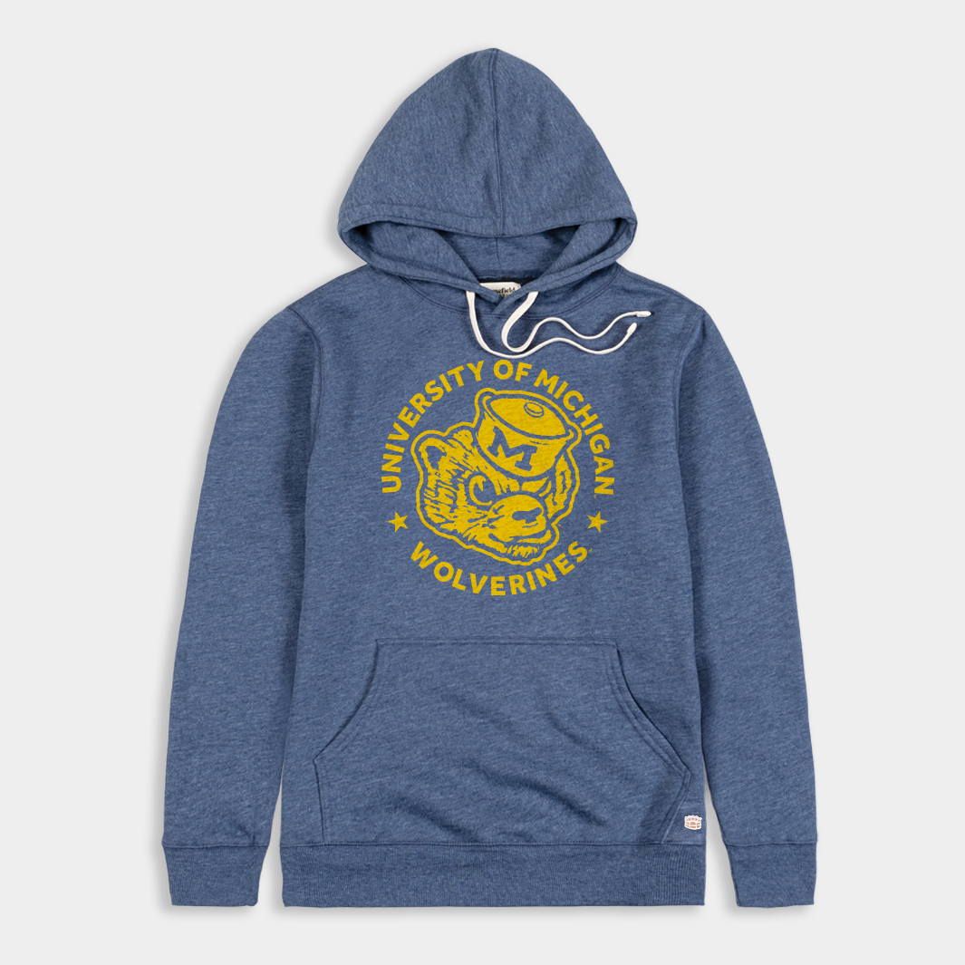 Michigan Vintage Sailor Hat Wolverine Hoodie - A Timeless Tribute