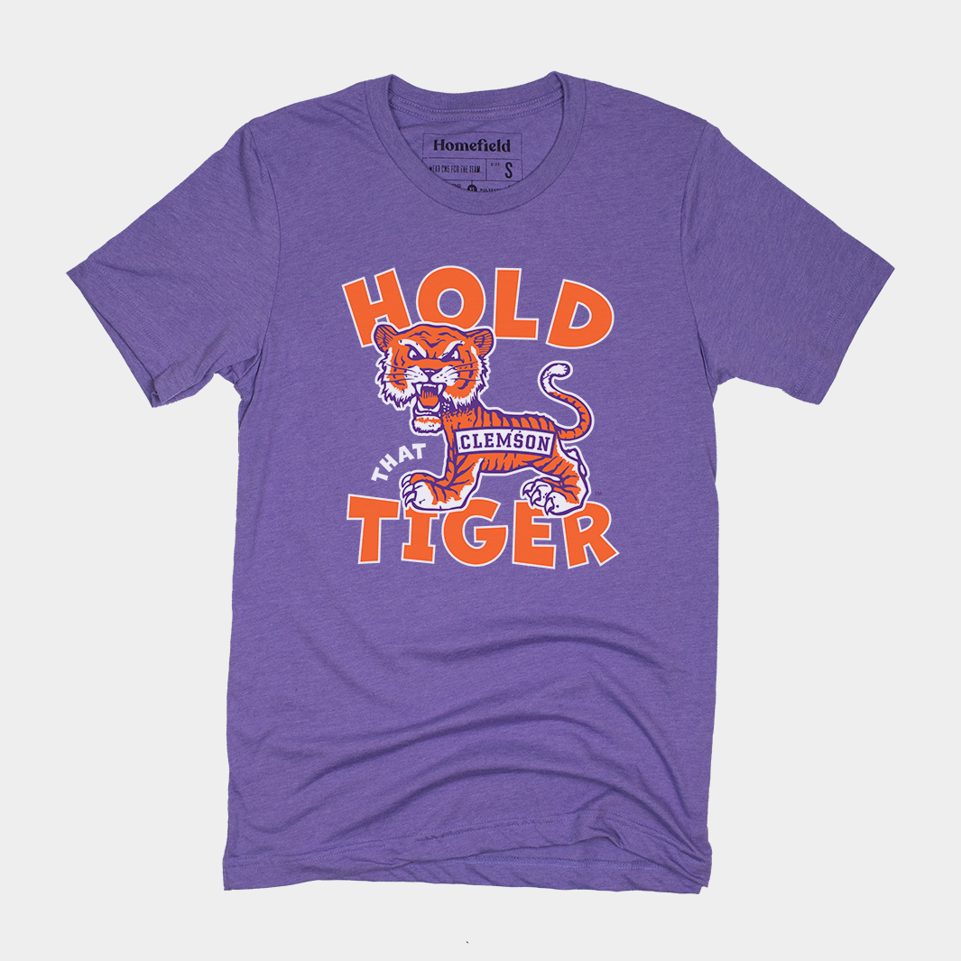 Vintage Clemson Hold That Tiger T-Shirt - Roar with Tradition!