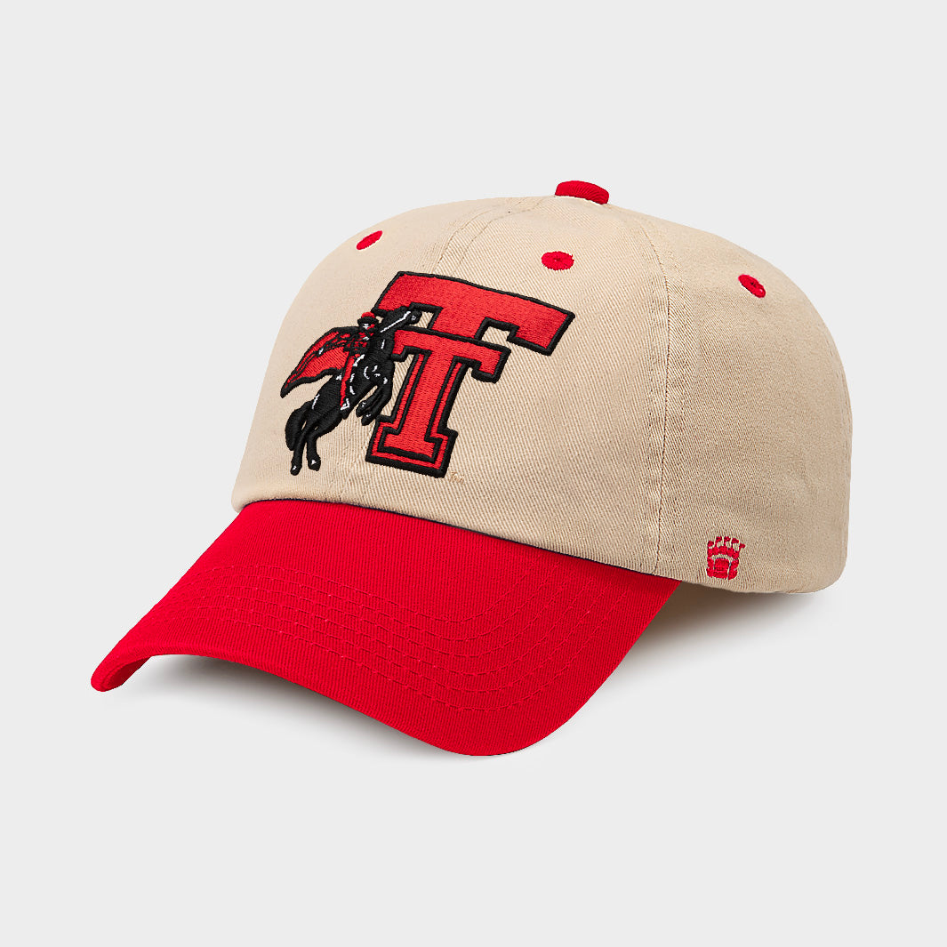 Show Your Texas Tech Pride with the Vintage Red Raider Two-Tone Dad Hat