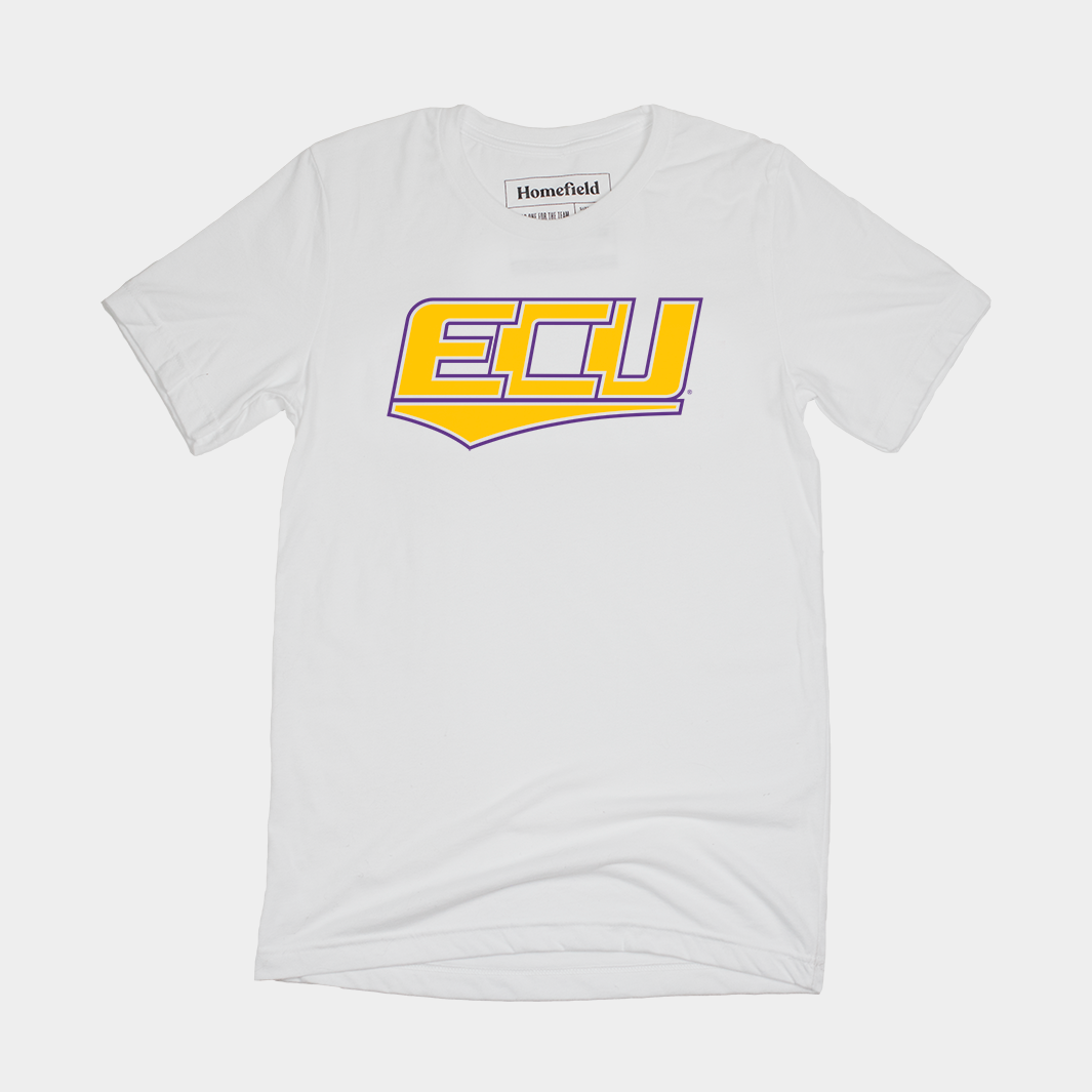 ECU 90s Vintage Football Throwback Tee - Relive the Glory Days!