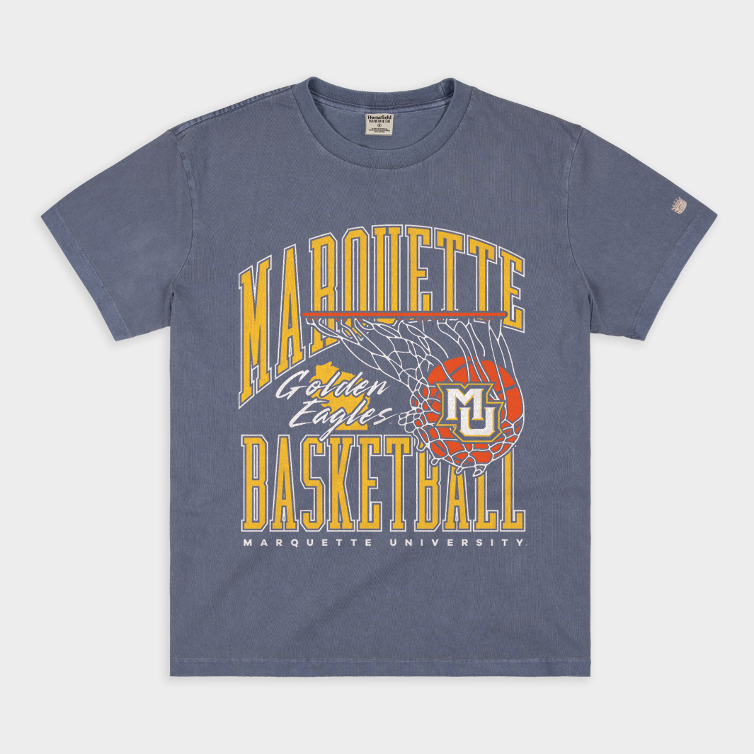 Vintage Marquette Golden Eagles 90s Basketball Heavyweight Tee