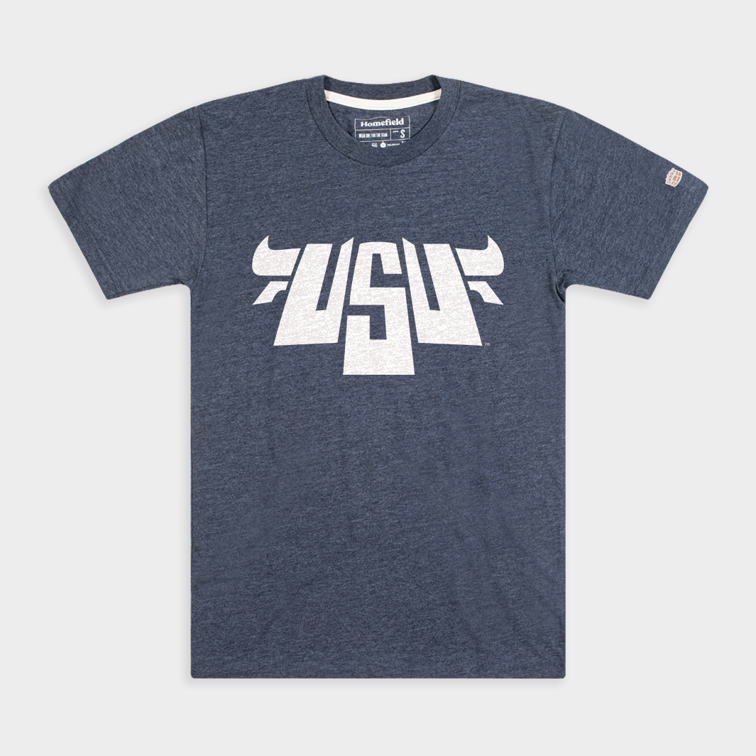 Vintage Utah State Bull Logo Tee - A Must-Have for Fans