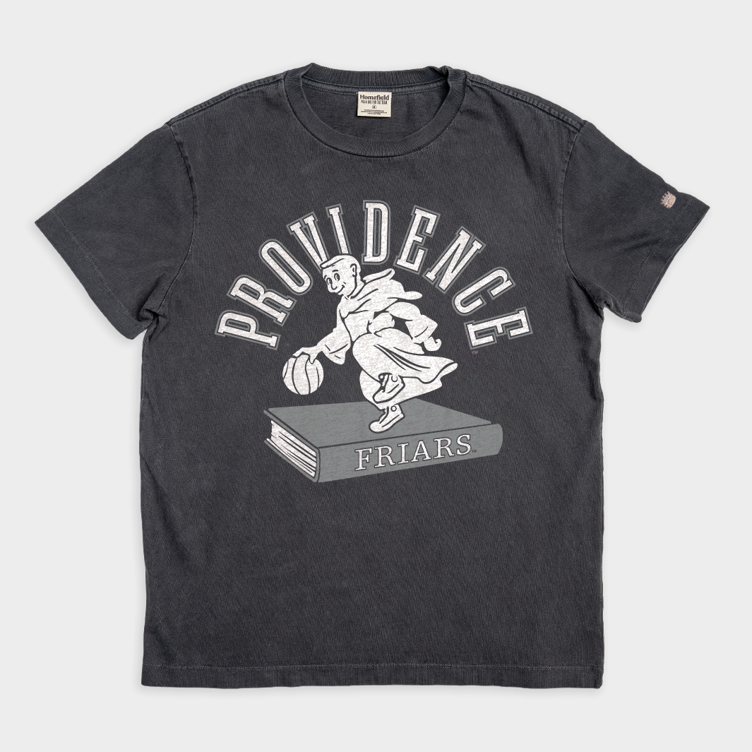 Inspiring Providence Dribbling Friar Hoops Vintage Heavyweight Tee