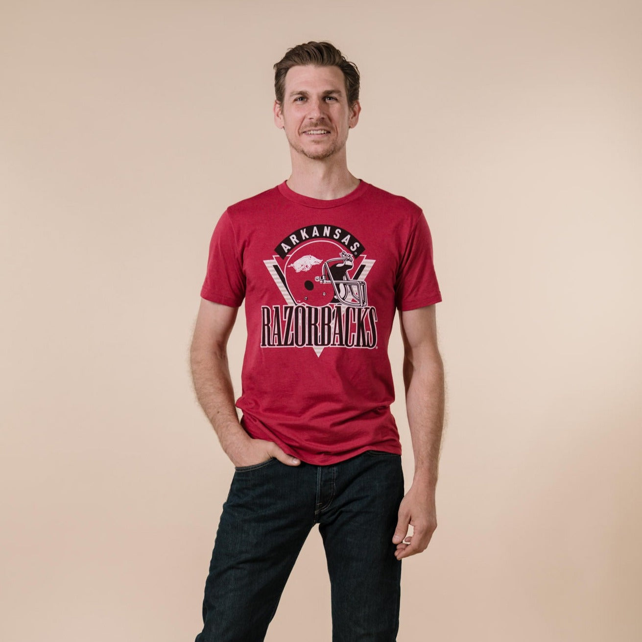 Arkansas Razorbacks Vintage Football Tee - A Piece of Football History!