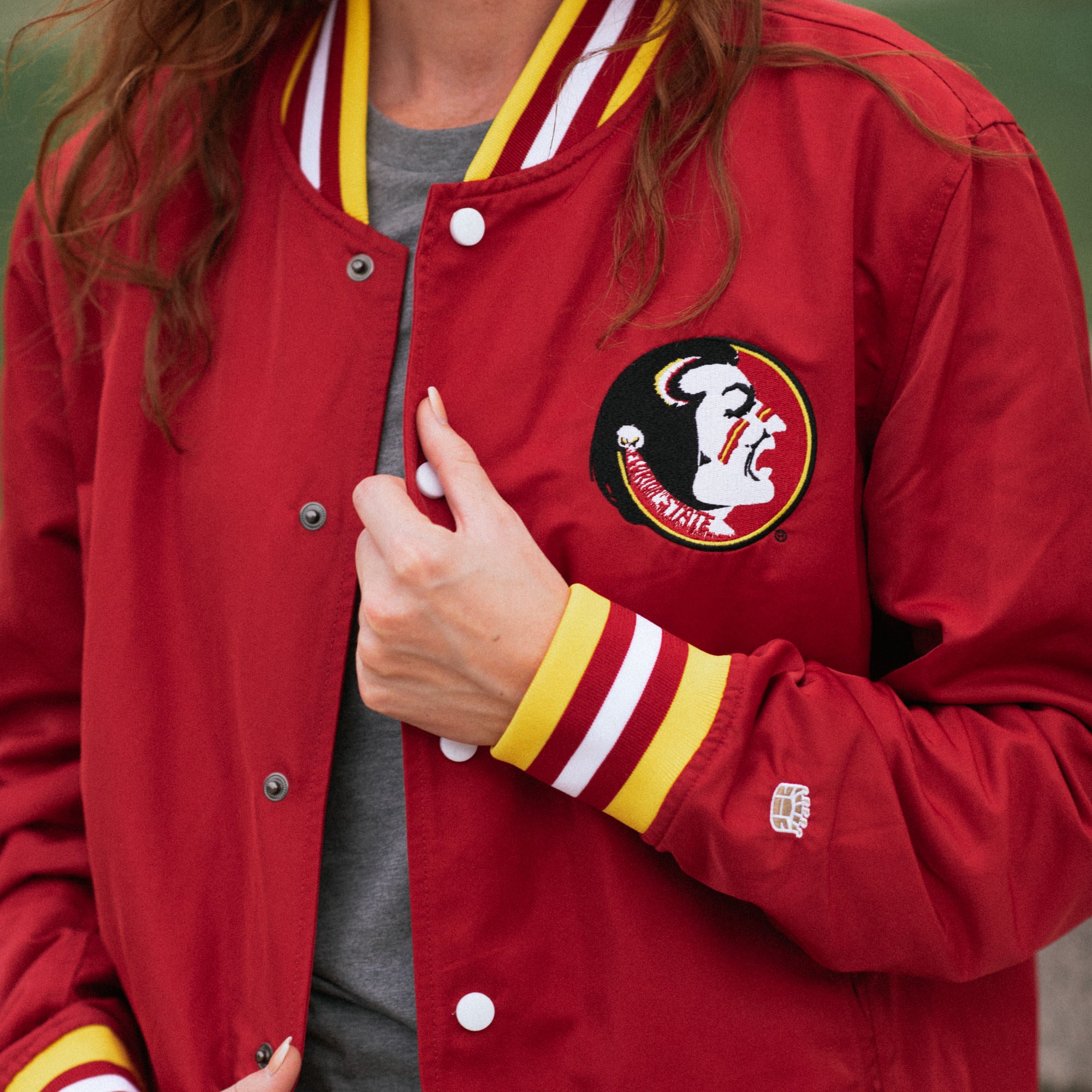 Florida State Seminoles Retro Logo Bomber Jacket - A Must-Have for Fans!