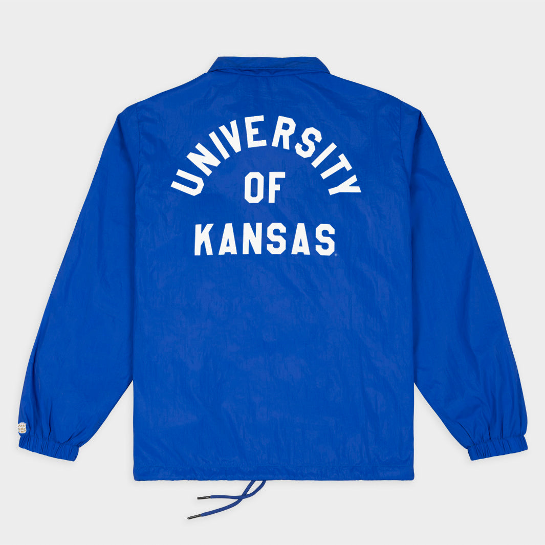 Show Your Kansas Jayhawks Pride with the Classic Logo Coaches Jacket