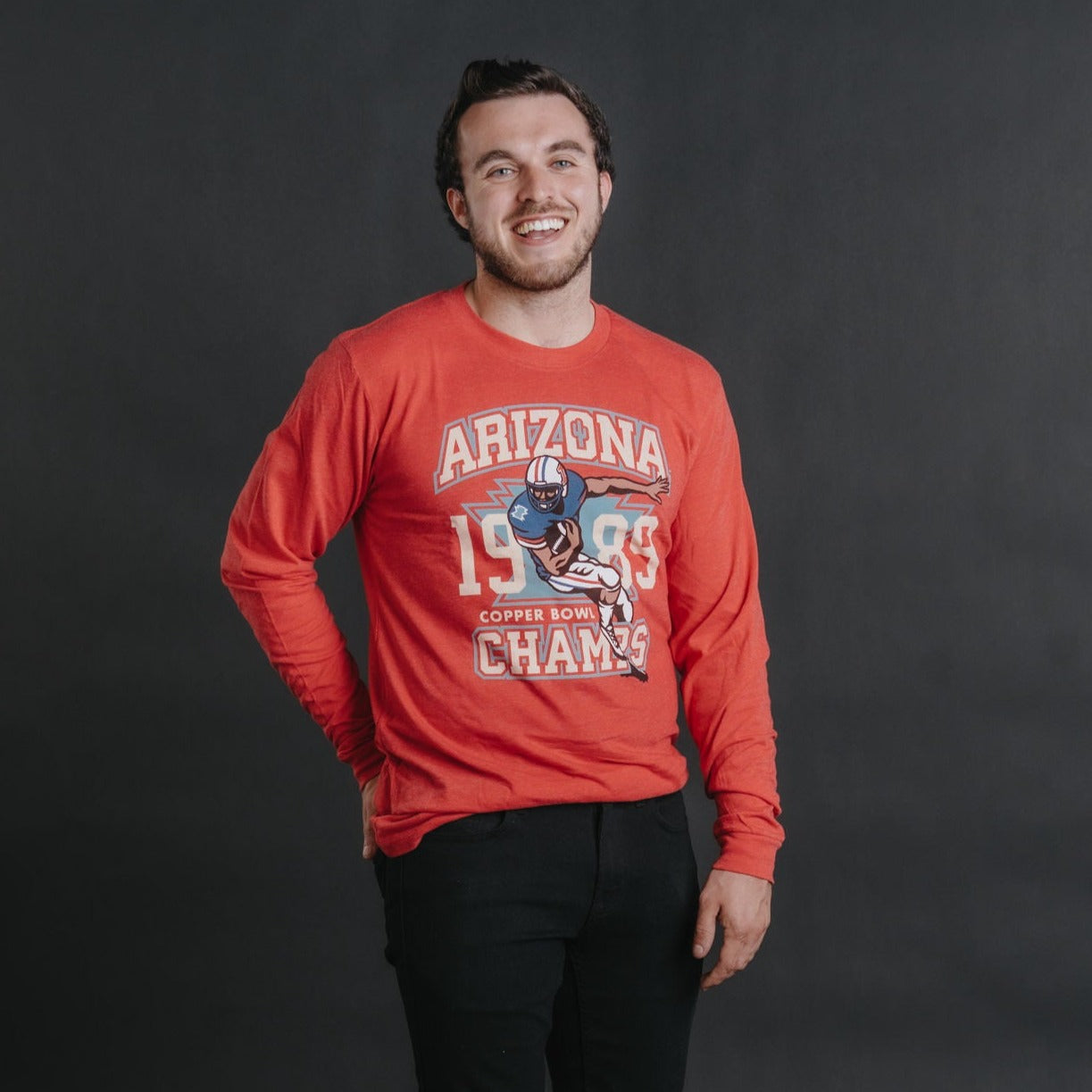 Arizona 1989 Copper Bowl Champs Long Sleeve Tribute Shirt
