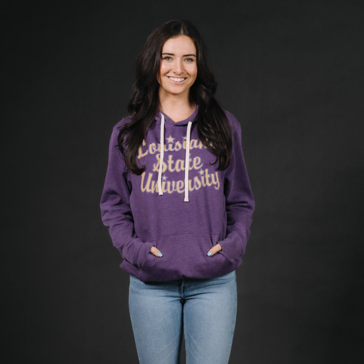 Vintage LSU Script Hoodie