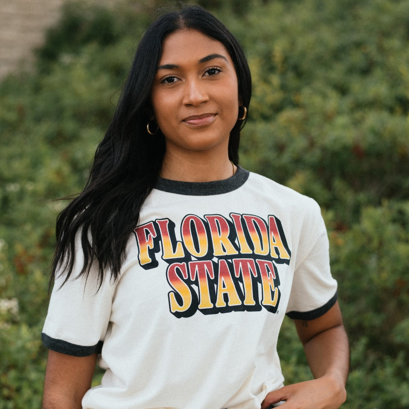 Revive the 80s: Florida State Ringer Tee