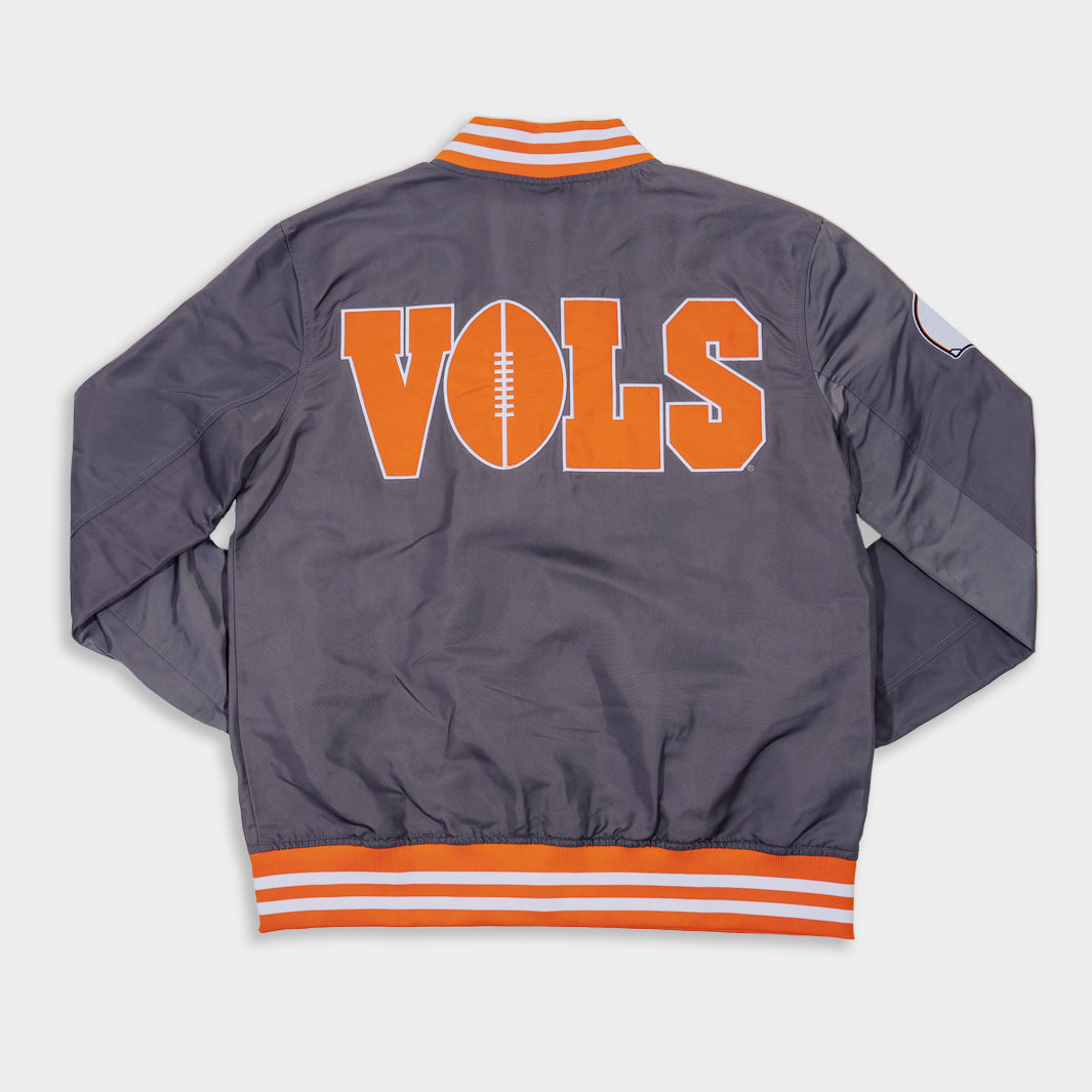 Show Your Pride with the Tennessee Volunteers Football Smokey Grey Bomber Jacket