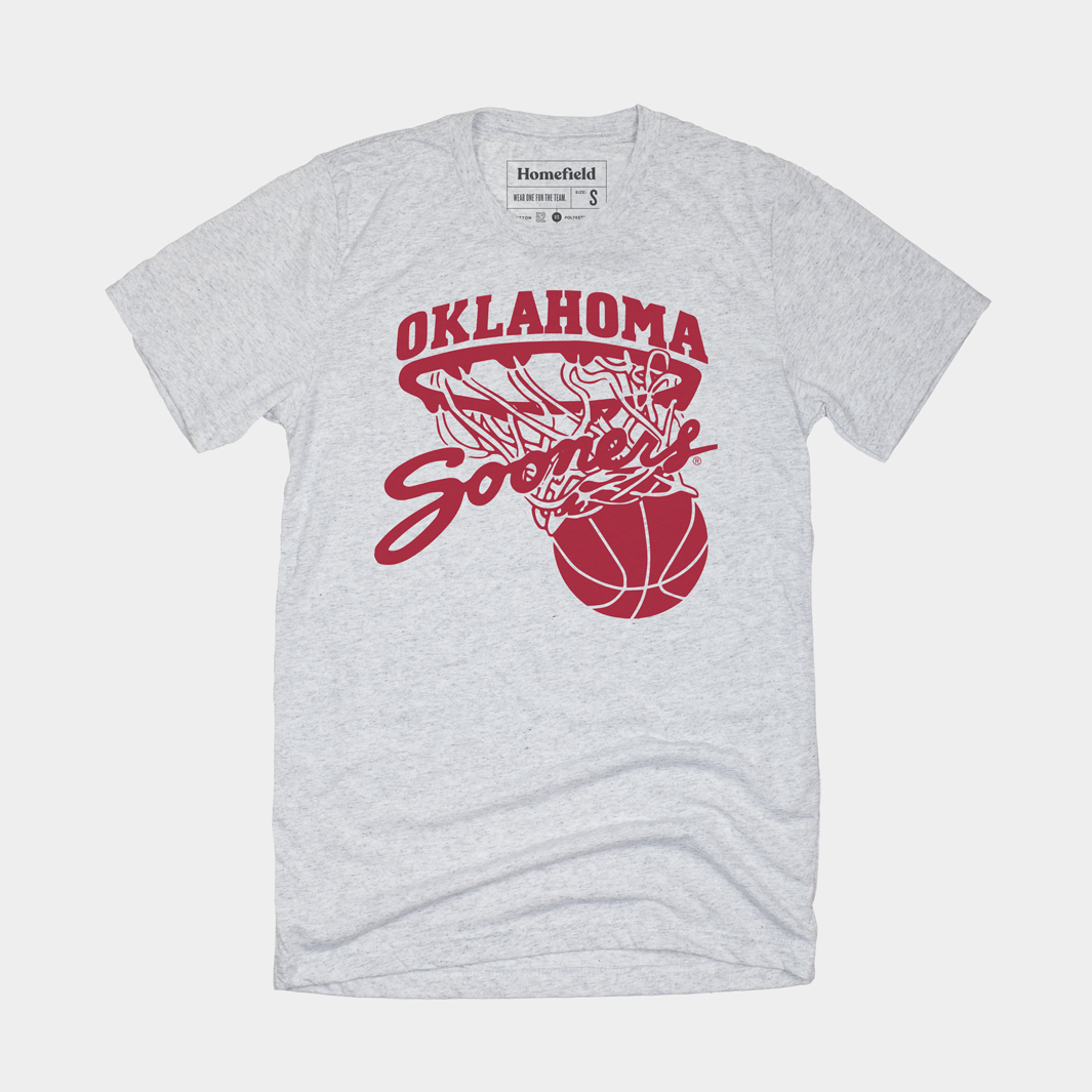 Relive the Glory: Oklahoma Sooners Throwback Basketball Tee