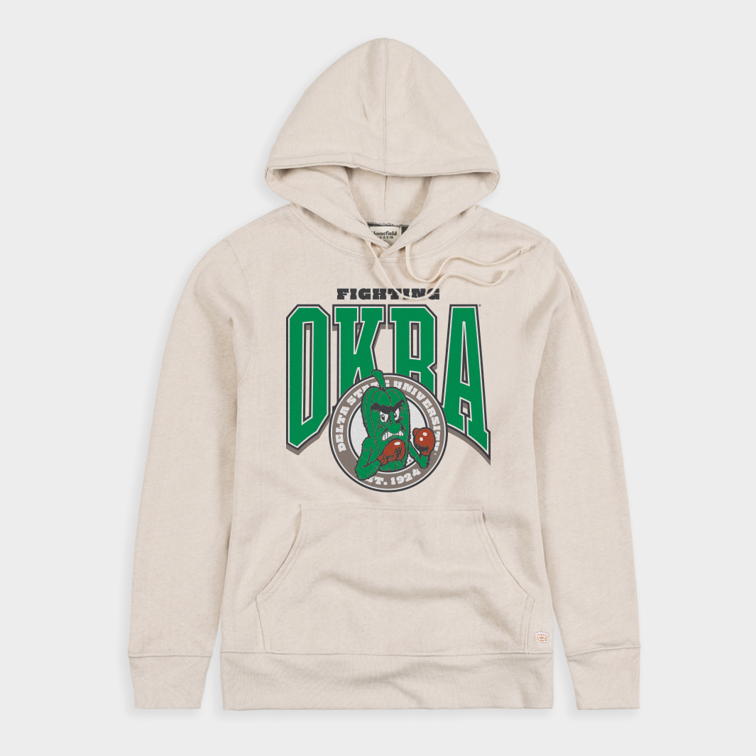 Delta State's Hilarious Fighting Okra Vintage Varsity Hoodie - A Must-Have!