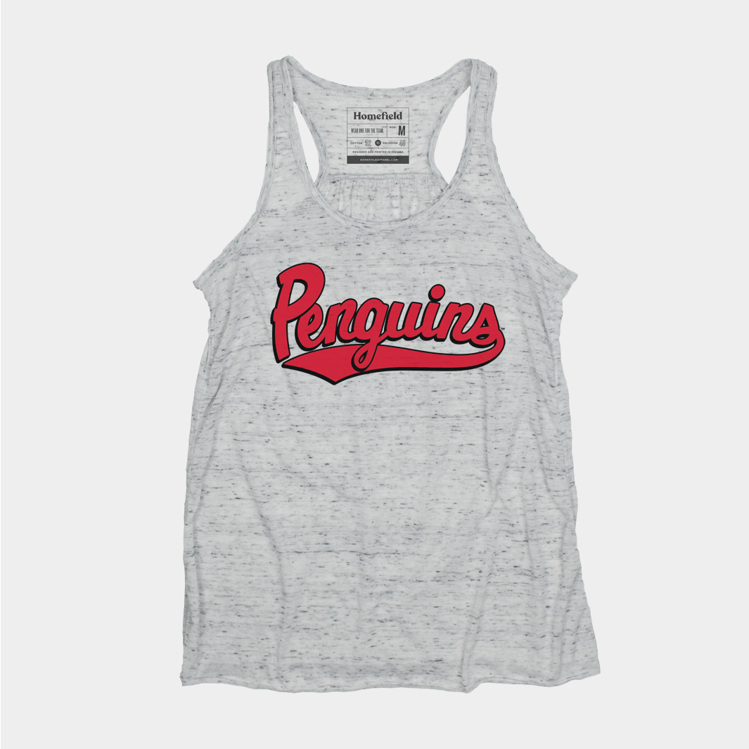 Chic YSU Penguins Script Women's Tank