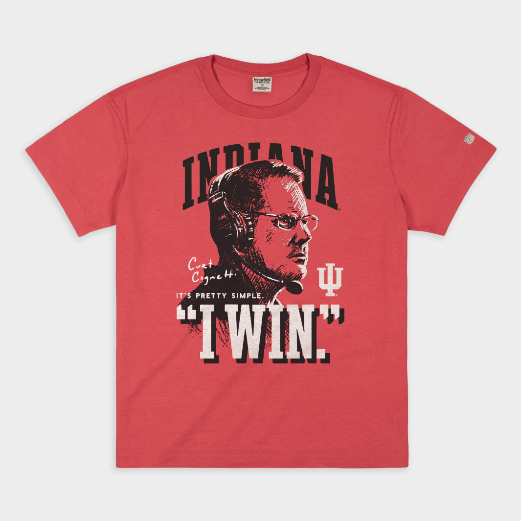 IU Football Curt Cignetti Victory Vintage Heavyweight Tee