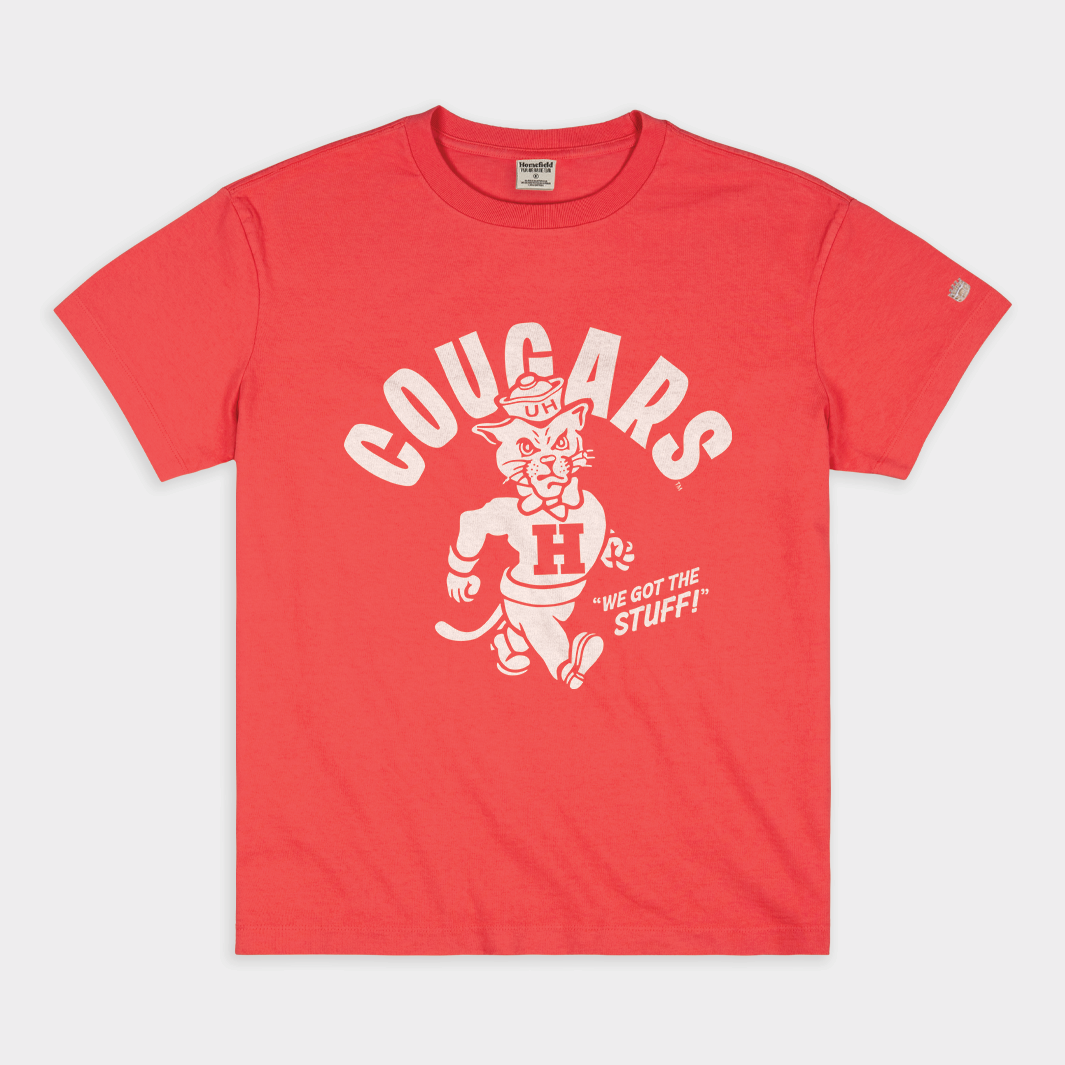 Houston Vintage Cougar Pride Heavyweight Tee