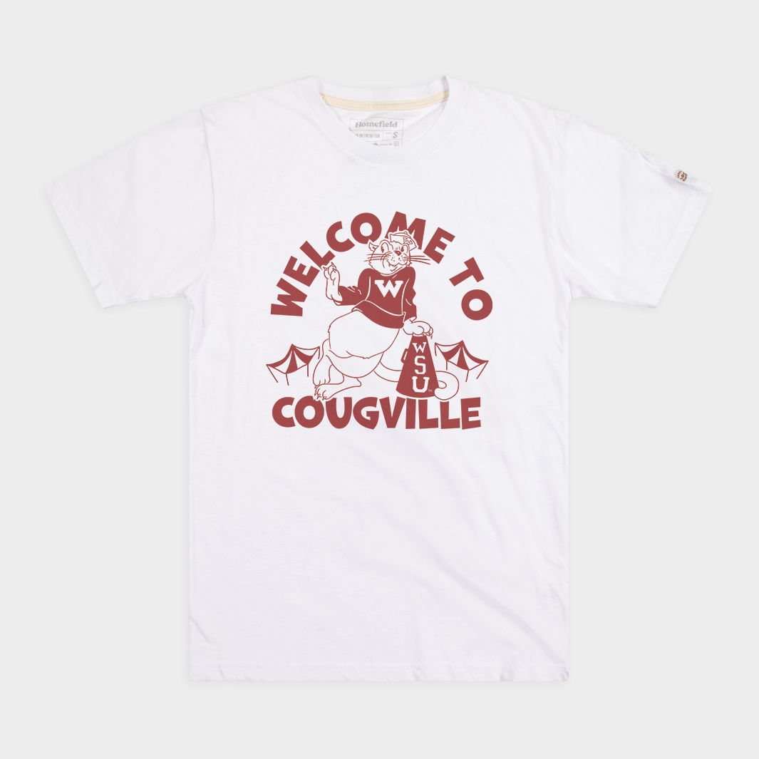 Retro Washington State Tee: ¡°Welcome to Cougville¡±