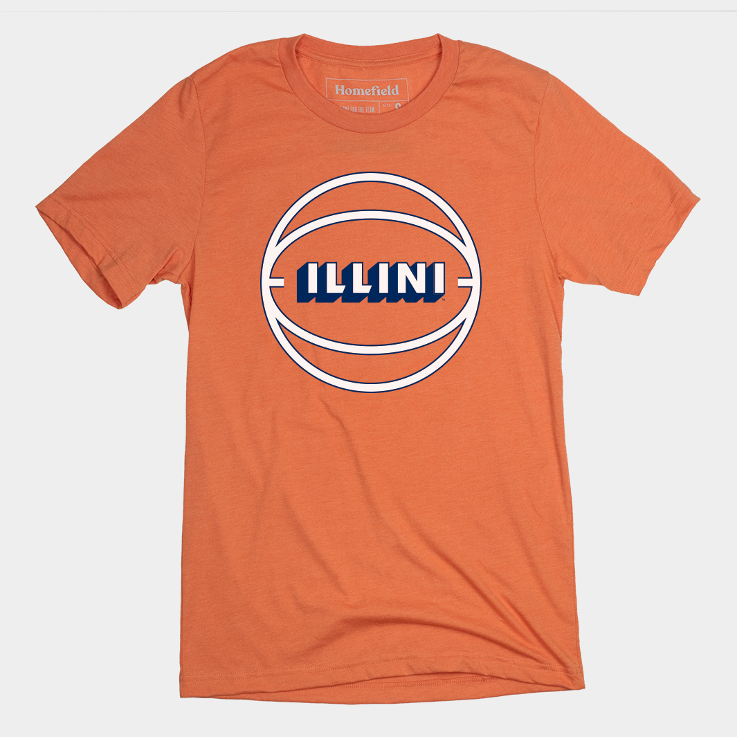 Get Noticed in the Crowd with Our Vintage Illini Basketball T-Shirt