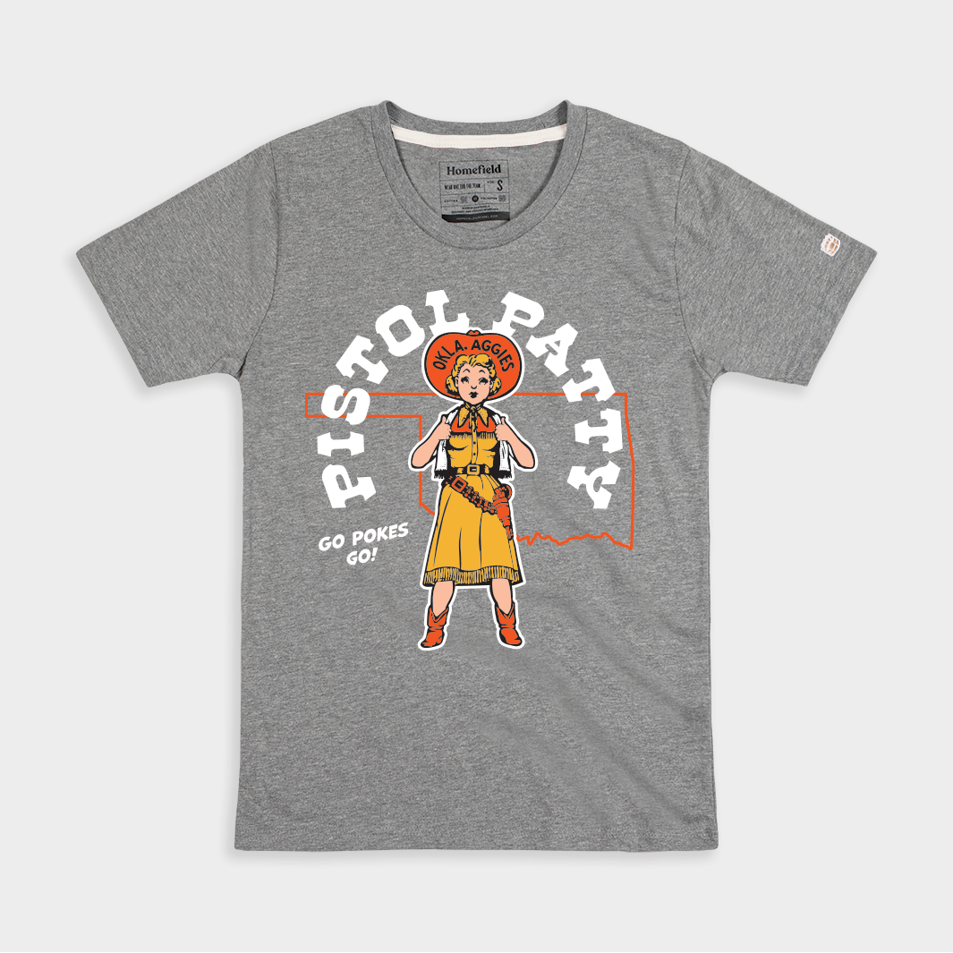 Oklahoma State Pistol Patty Women's Retro Tee