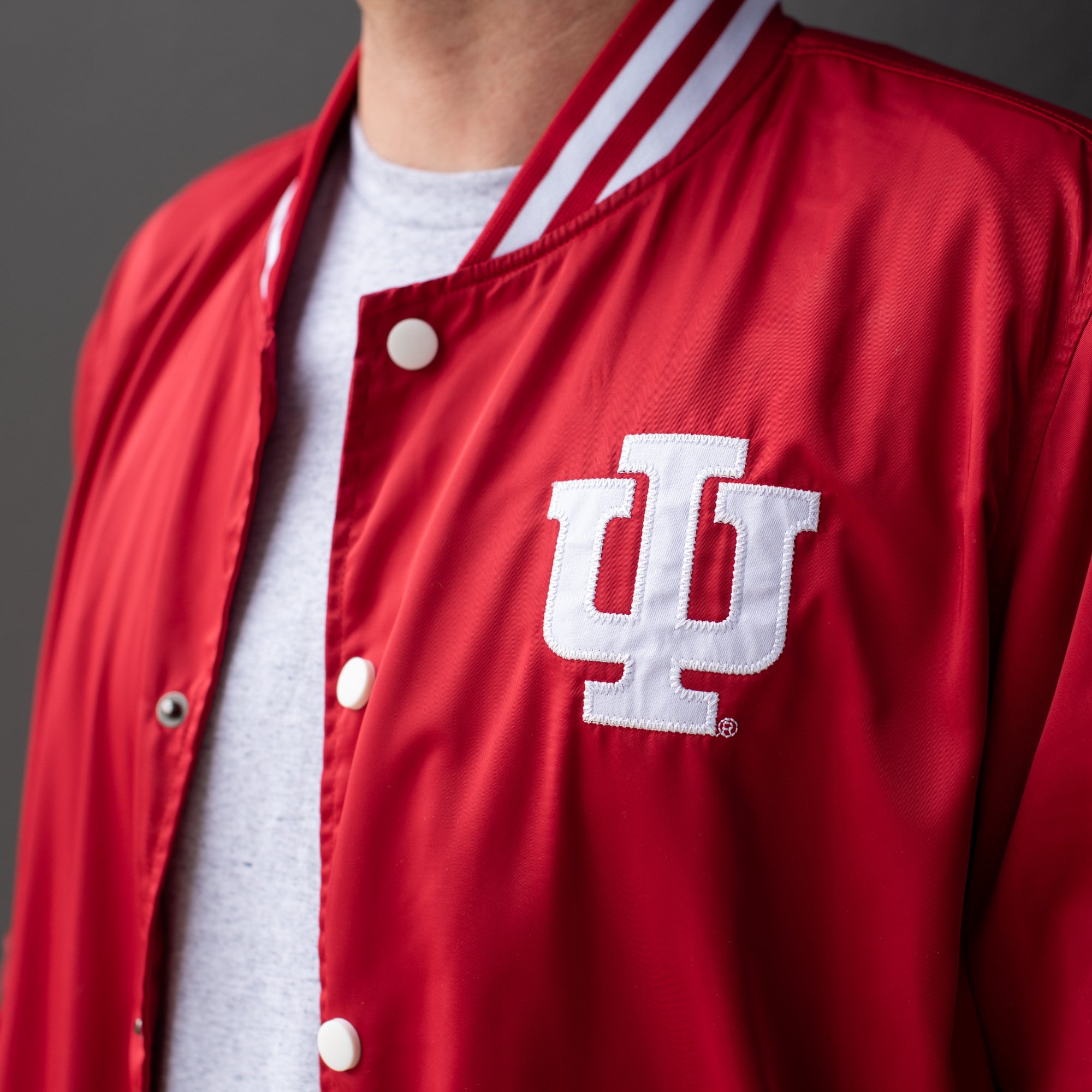 IU-Inspired Vintage Bomber Jacket