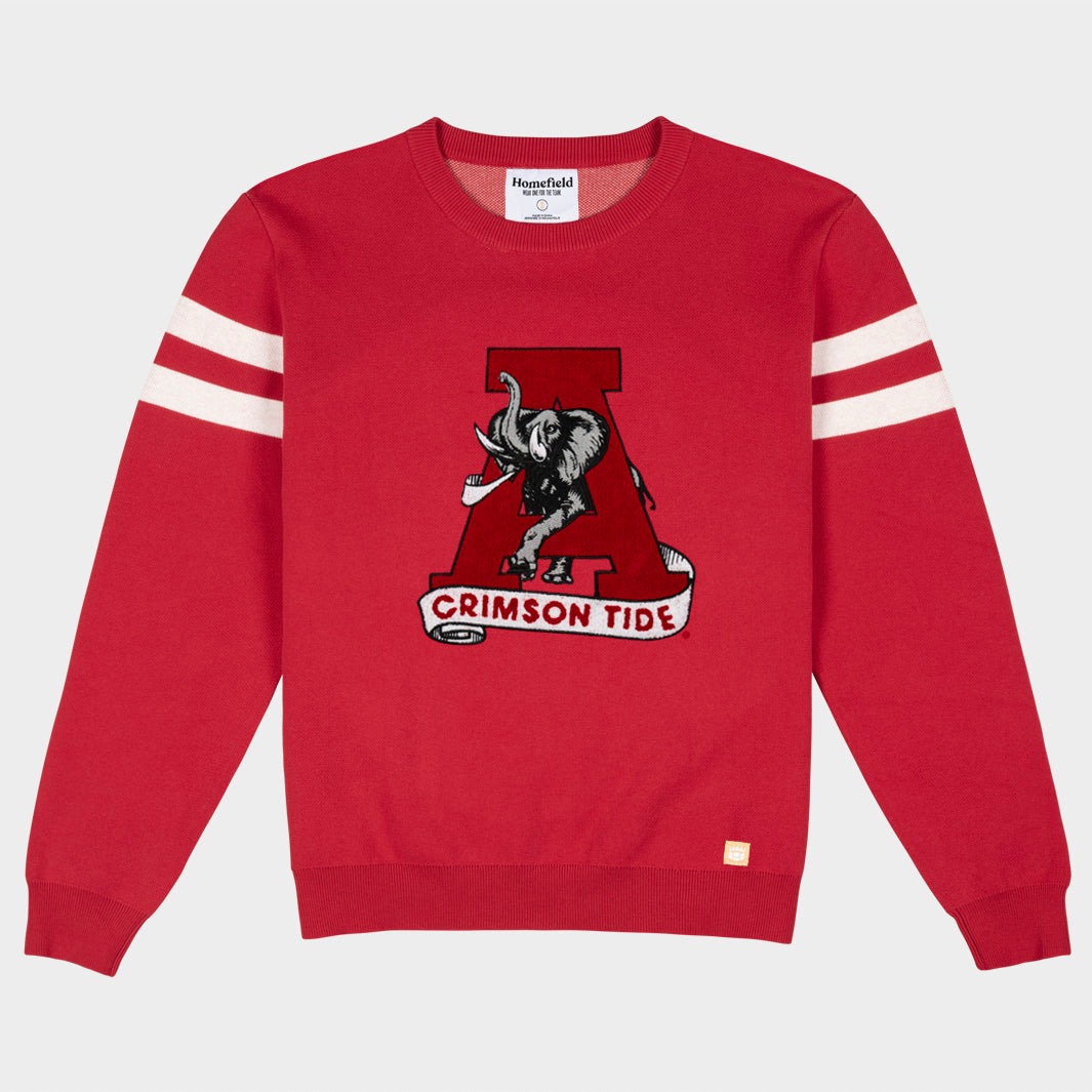 Alabama Crimson Tide Retro Logo Chenille Knit Sweater