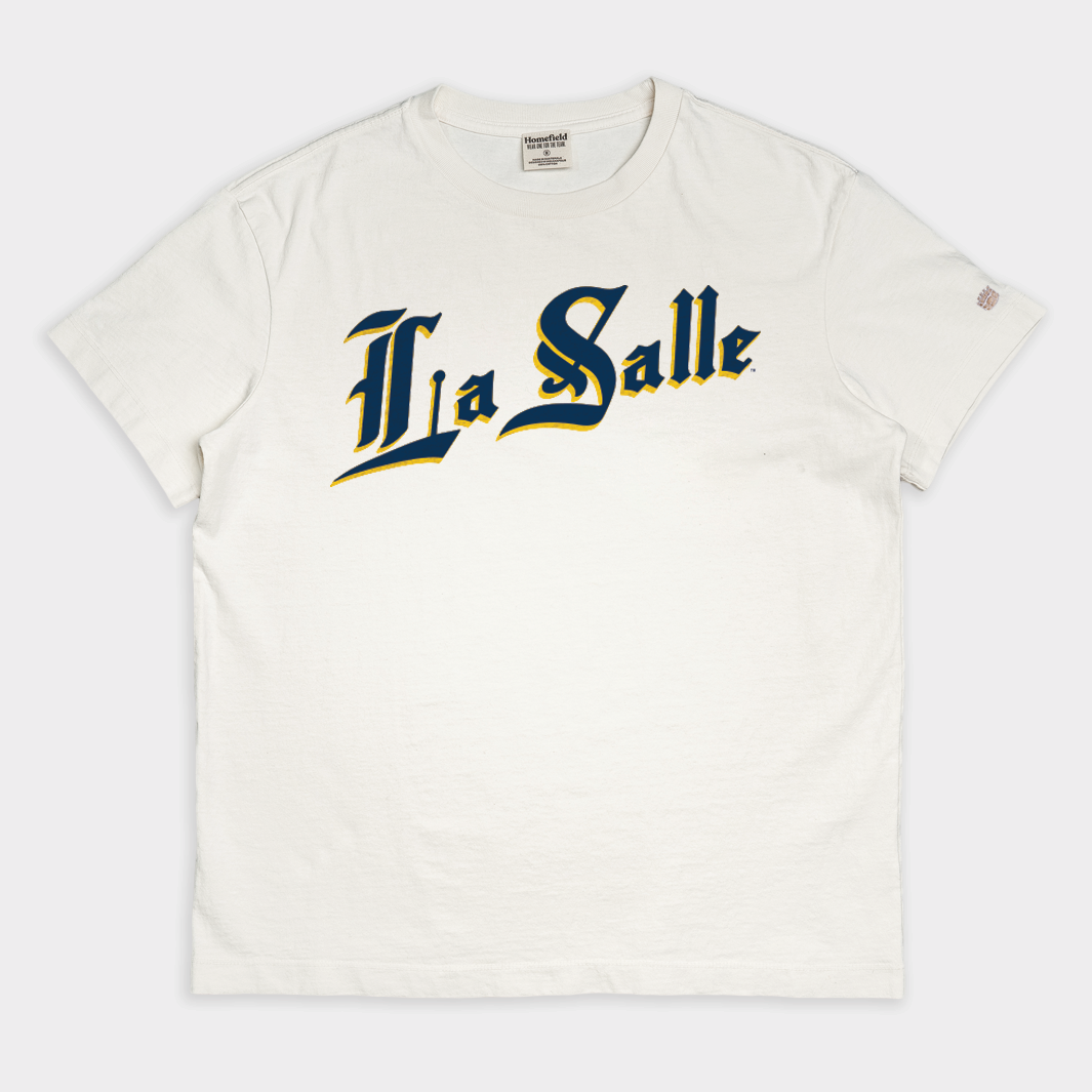 La Salle Explorers Gothic Vintage Heavyweight Tee - A Tribute to Basketball Legends