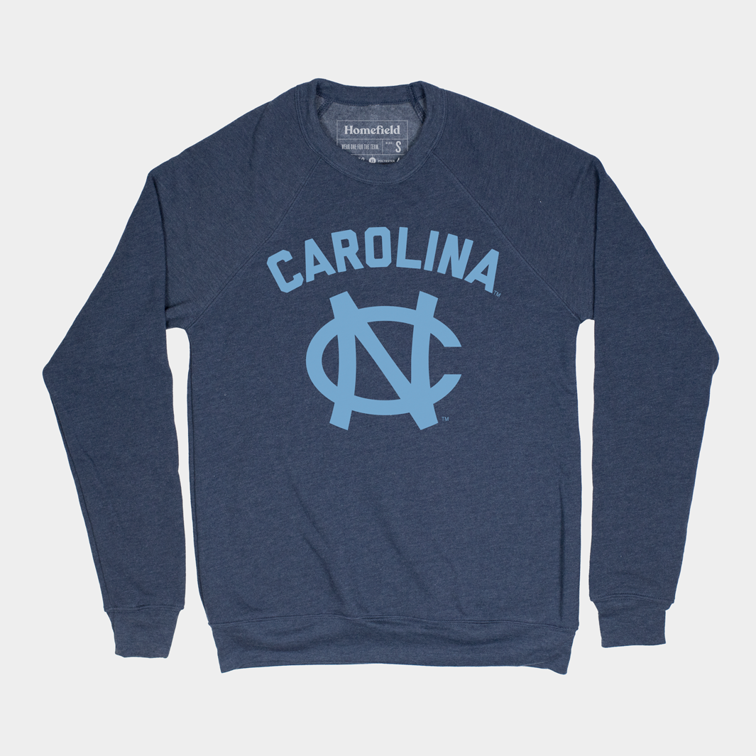 Retro North Carolina Navy Sweatshirt - A Timeless Tribute