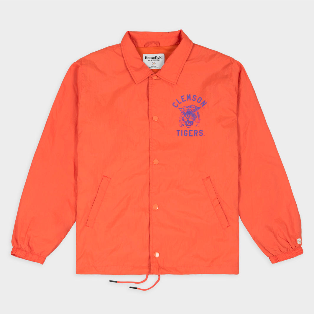 Clemson Tigers Vintage Logo Coaches Jacket - A Timeless Tribute to Football Tradition