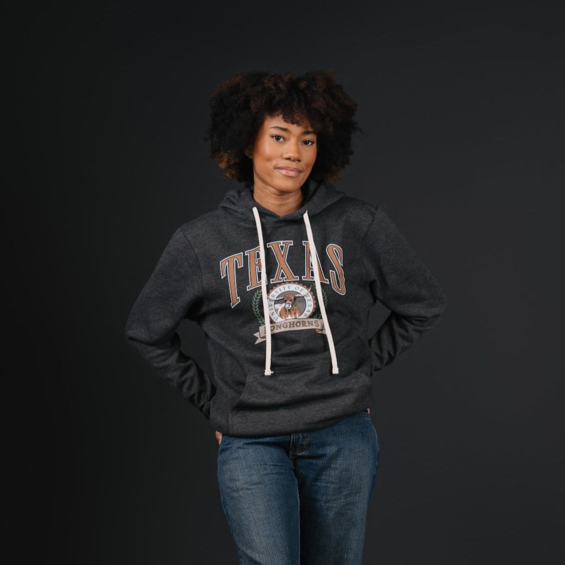 Texas Longhorns Retro Crest Hoodie - A Blast from the Past!