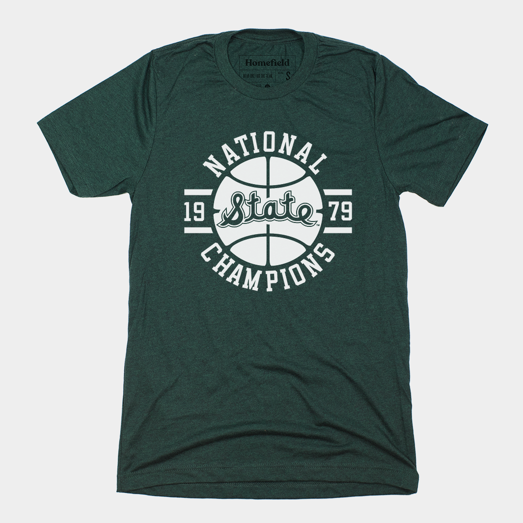 Relive the Glory: Michigan State Basketball 1979 National Champions Tee