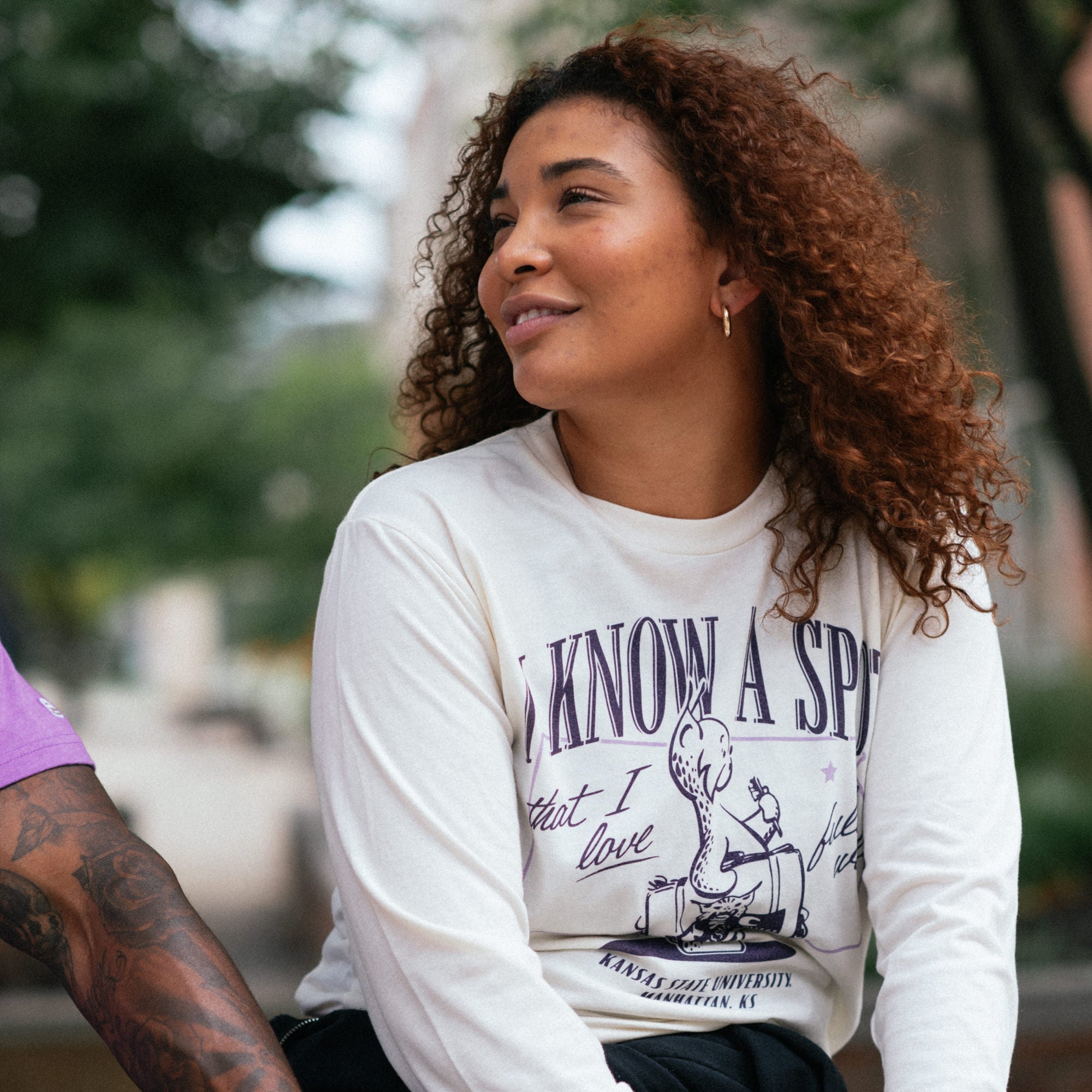 Charming K-State Vintage Wildcat Long Sleeve: I Know a Spot
