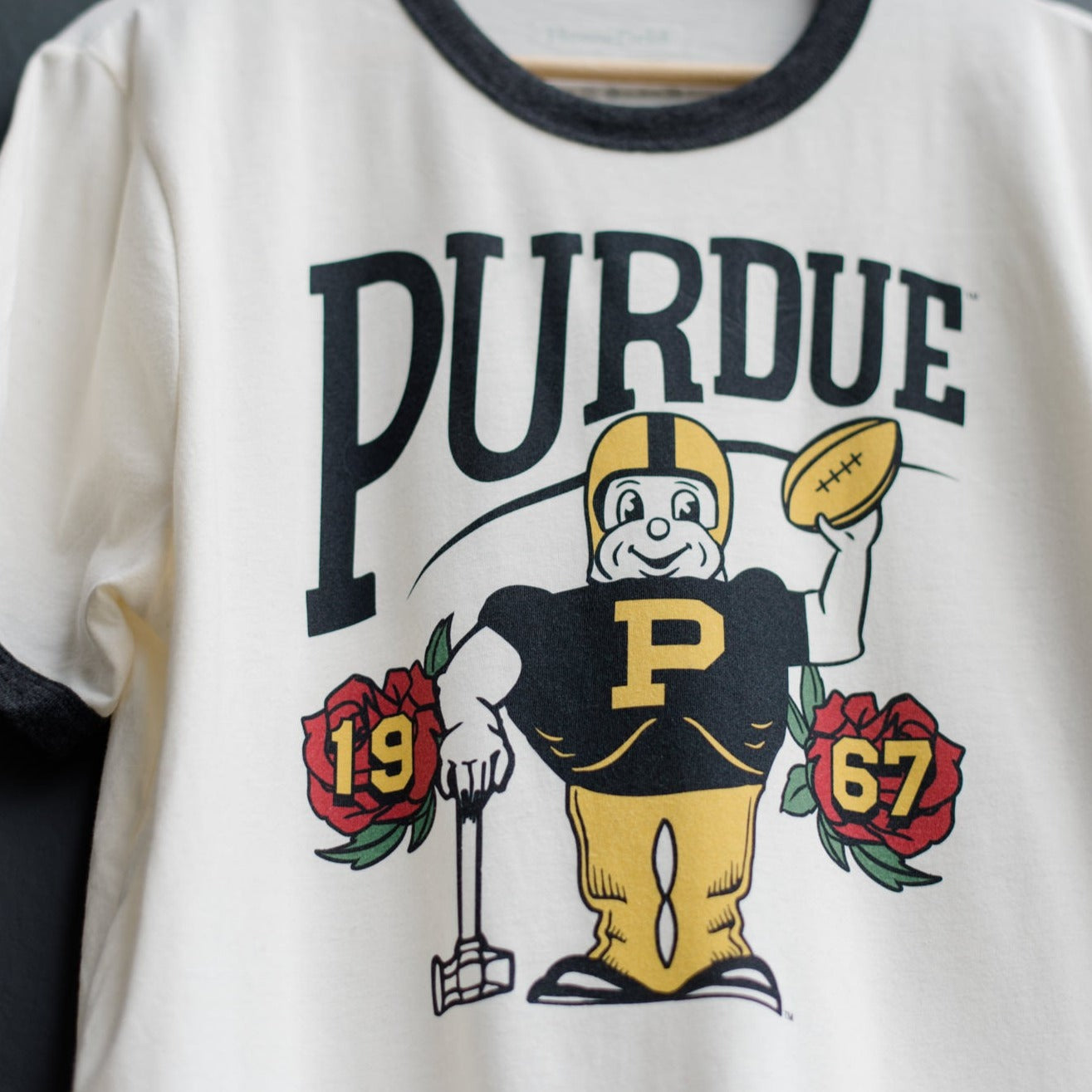 Celebrate Purdue's 1967 Rose Bowl Win with This Ringer Tee