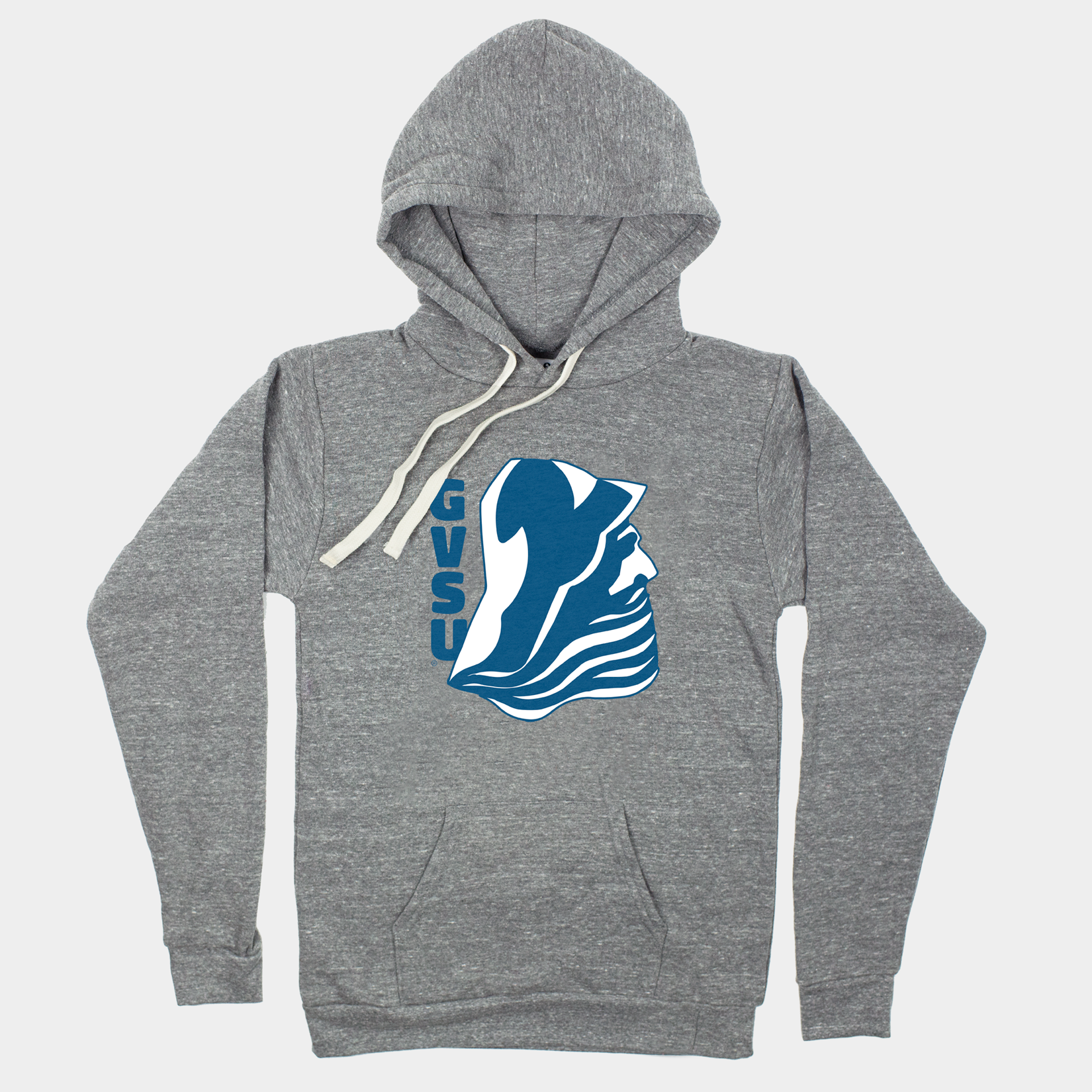 GVSU Vintage Louie the Laker Triblend Hoodie - A Must-Have!