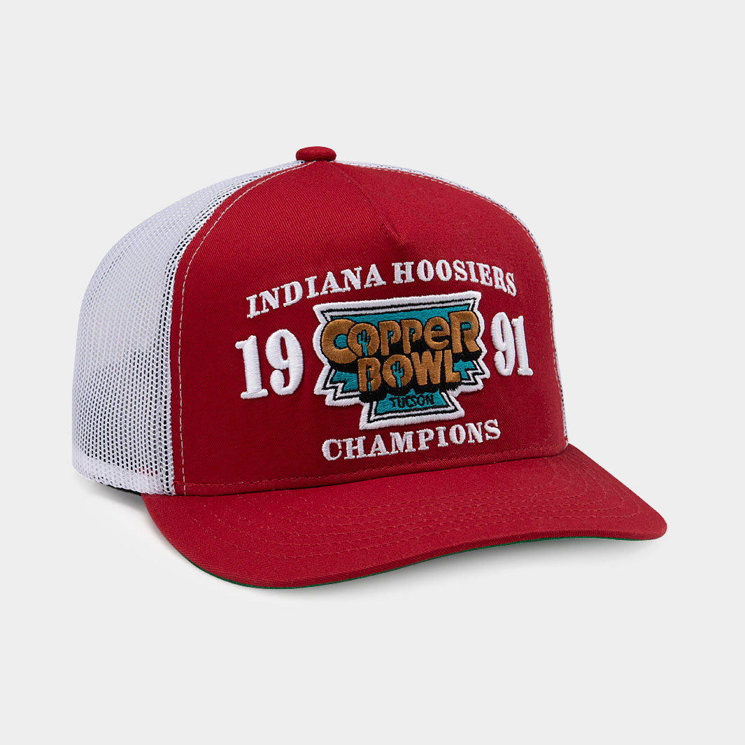 1991 Indiana Football Copper Bowl Champs Retro Trucker Hat - Show Your Hoosier Pride!