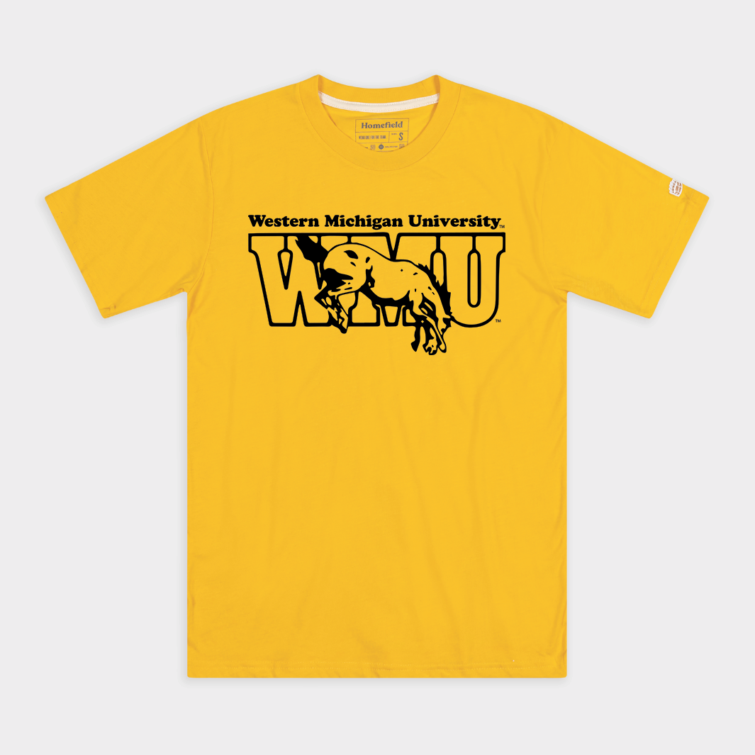 Relive the Glory: Vintage Western Michigan Logo Tee