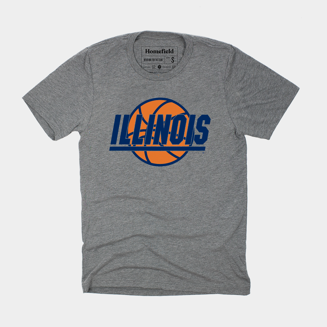 Show Your Pride with the University of Illinois Vintage Basketball Tee