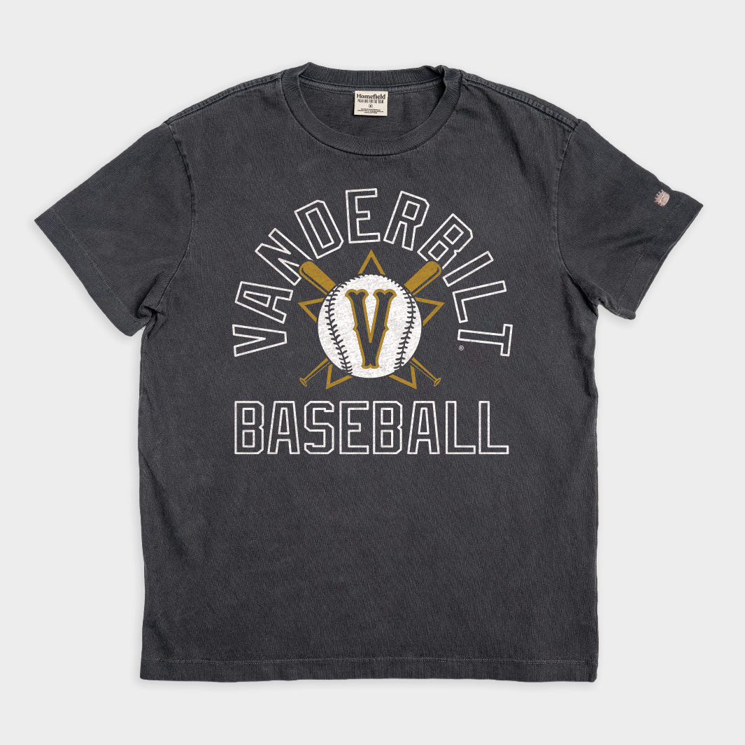 Vanderbilt Commodores Retro Vintage Baseball Heavyweight Tee - A Tribute to Champions