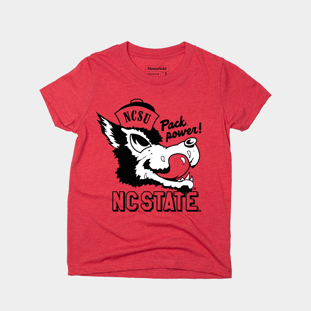 NC State Vintage Slobbering Wolf Youth Tee - Show Your Pack Power