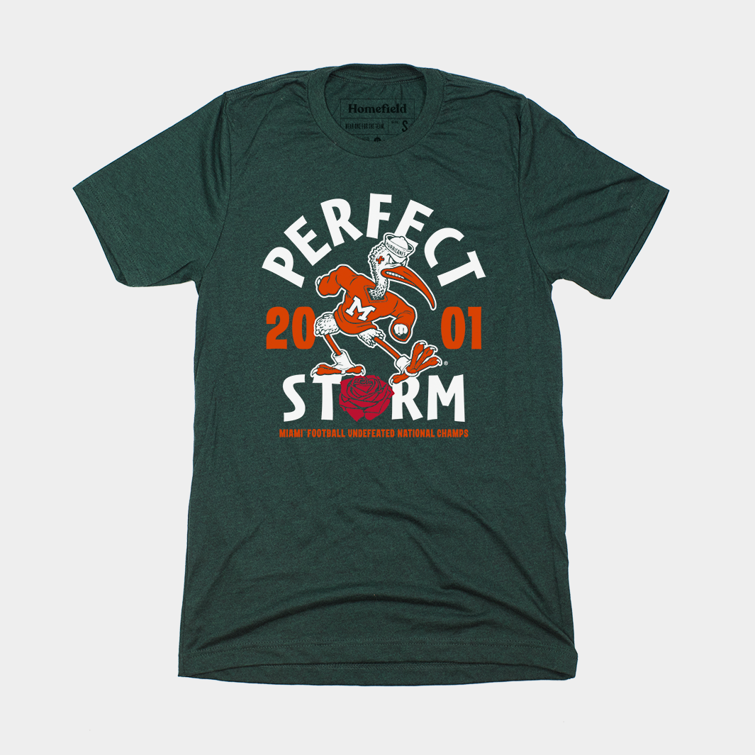 2001 Miami Football Retro National Champs Tee - Celebrate the Champions