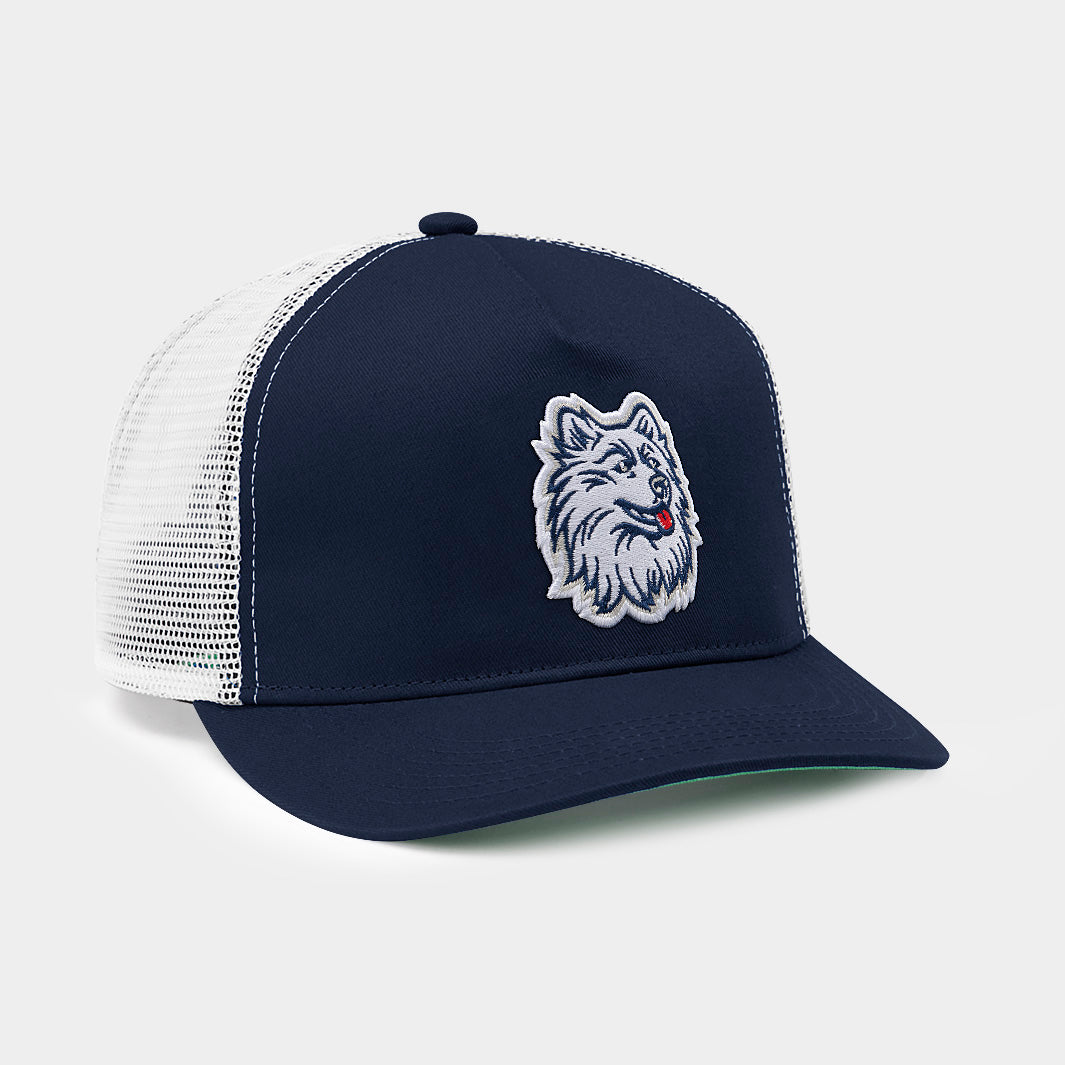 UConn Vintage Adorable Husky Trucker Hat