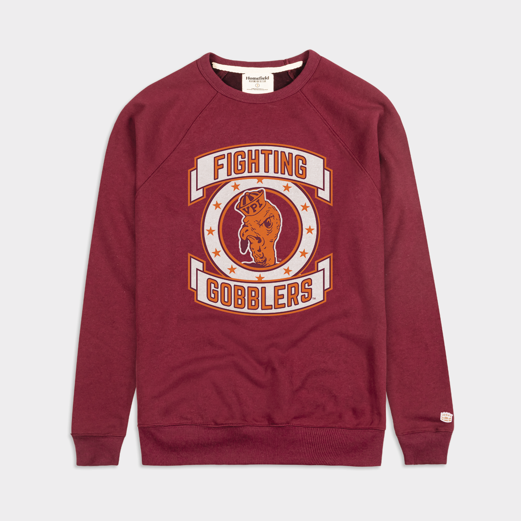 Show Your Hokie Pride with the Fighting Gobblers VPI Crewneck